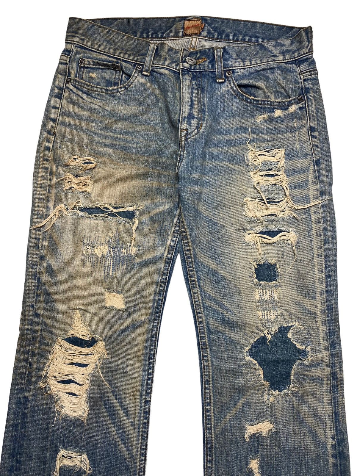 Beauty Beast 2000s Jackrose - Mud Wash Crash Denim Size US 31 - 3 Thumbnail