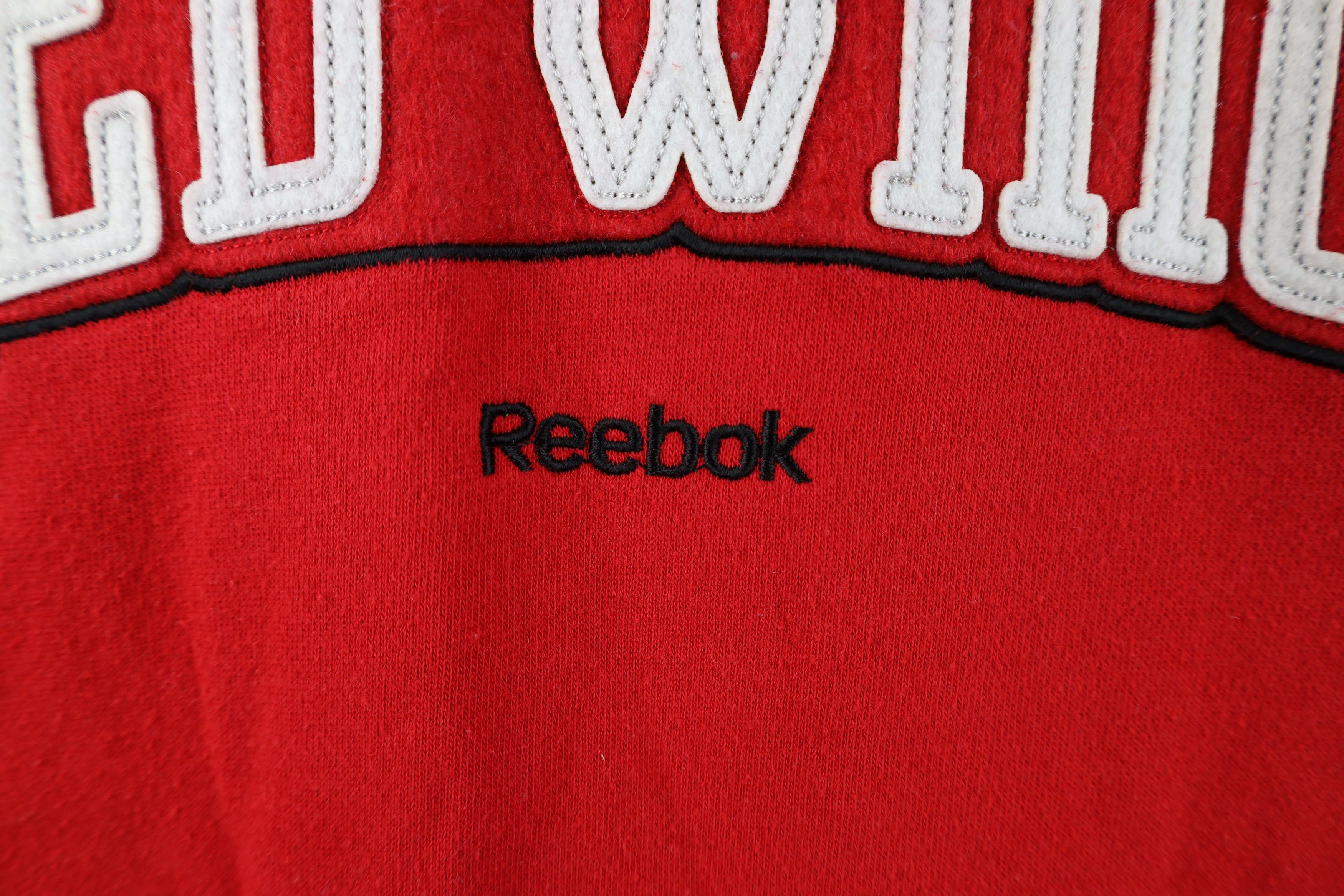 Reebok Vintage Reebok Detroit Red Wings Hockey Hoodie Sweatshirt Size US L / EU 52-54 / 3 - 5 Thumbnail