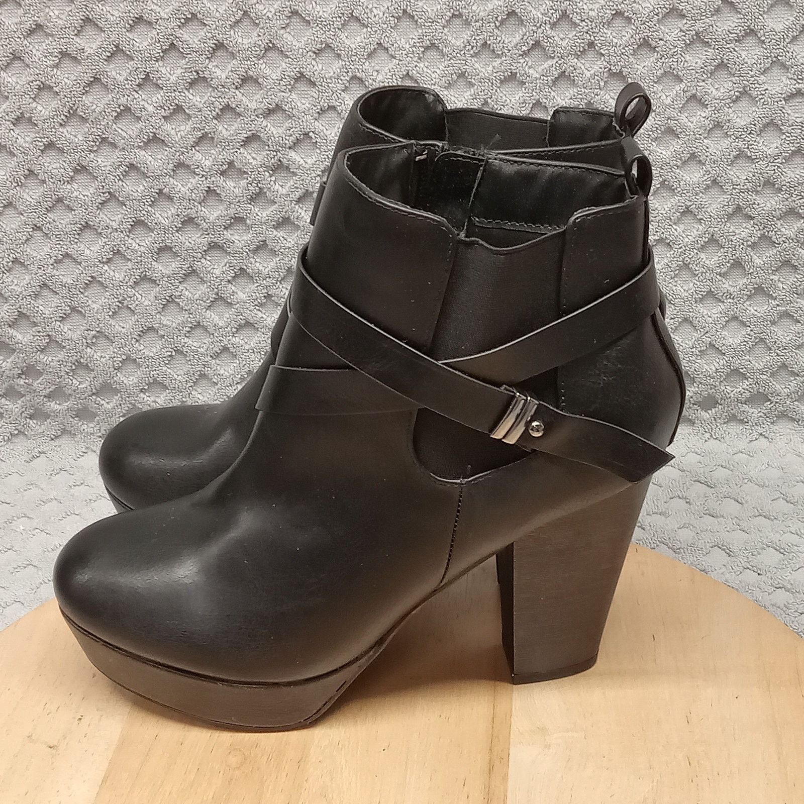 & Other Stories Dominique Nicole Saundra Boots 8W Black Platform Bootie Size US 8 / IT 38 - 3 Thumbnail