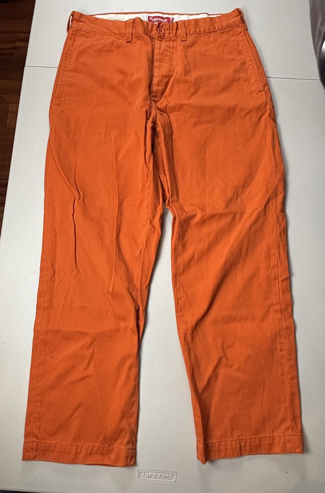 supreme pin up chinopants オレンジ 32
