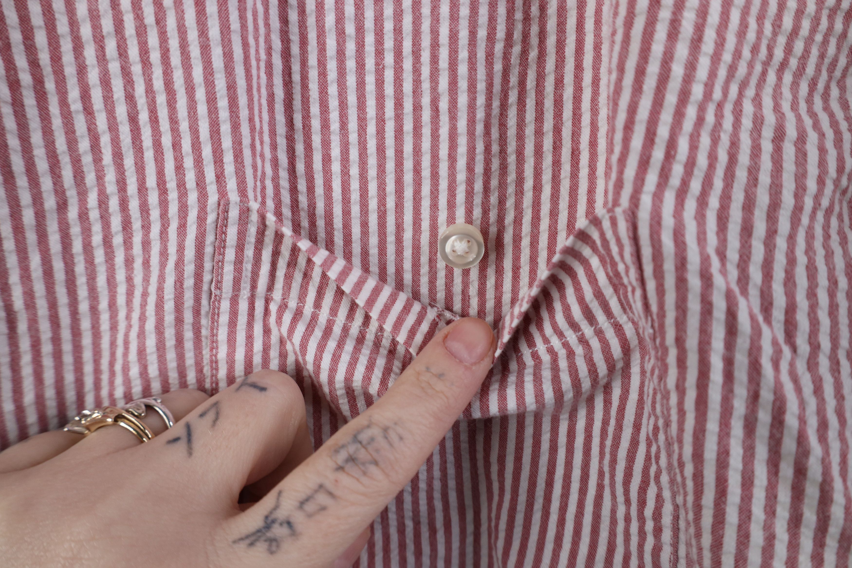 Lands' End Vintage 90s Lands End Short Sleeve Button Down Shirt Size US XL / EU 56 / 4 - 4 Thumbnail