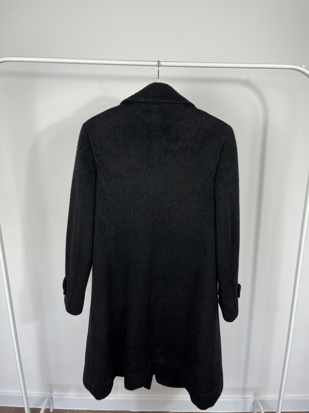 Other Vintage Black Wool Mohair Coat Women Button Mid Length Size M / US 6-8 / IT 42-44 - 16 Thumbnail