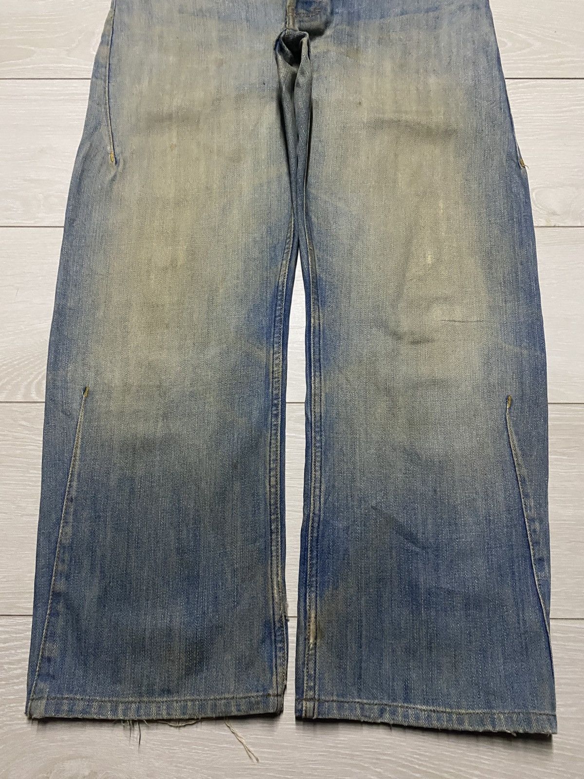 Volcom Vintae Volcom Crazy Mud Wash Distressed Baggy Jeans Size US 31 - 5 Thumbnail