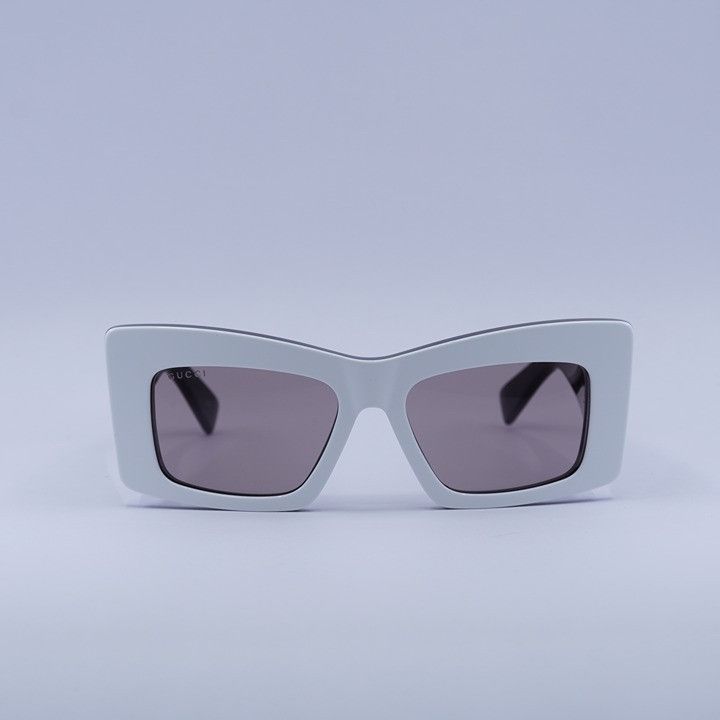 Gucci Gucci GG1842S 006 Sunglasses White/Black Square Frame, Brown Size ONE SIZE - 2 Thumbnail