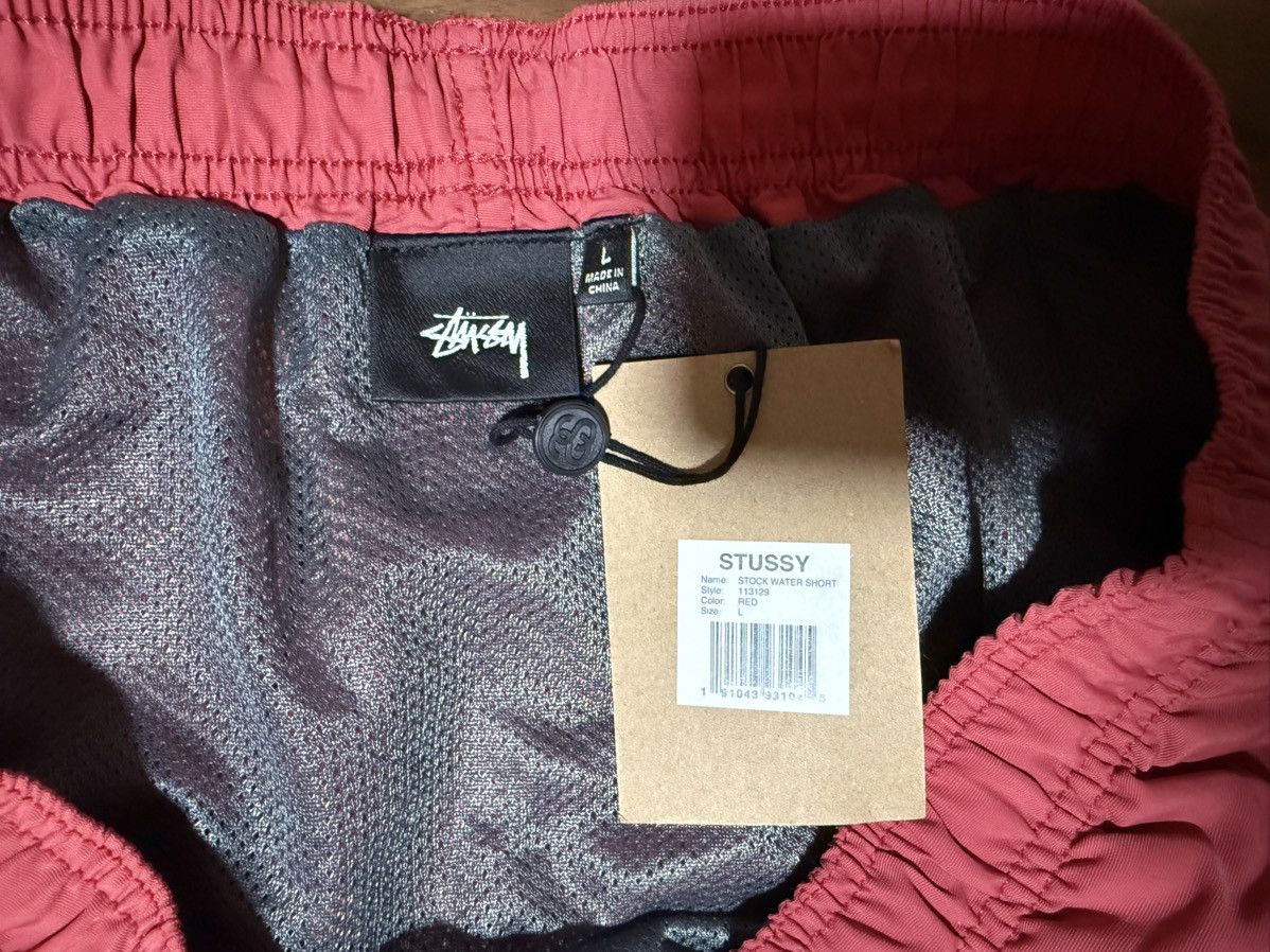 Stussy Stussy Stock Water Short Red Swim Trunk Men’s Size Large Size US 34 / EU 50 - 3 Thumbnail
