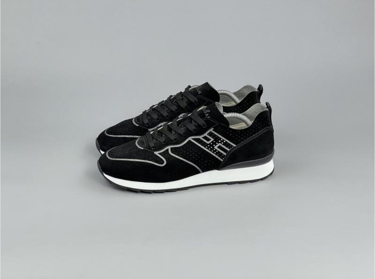 Hogan Hogan Women's Black Suede Sneakers Size 40 Size US 9 / IT 39 - 2 Thumbnail
