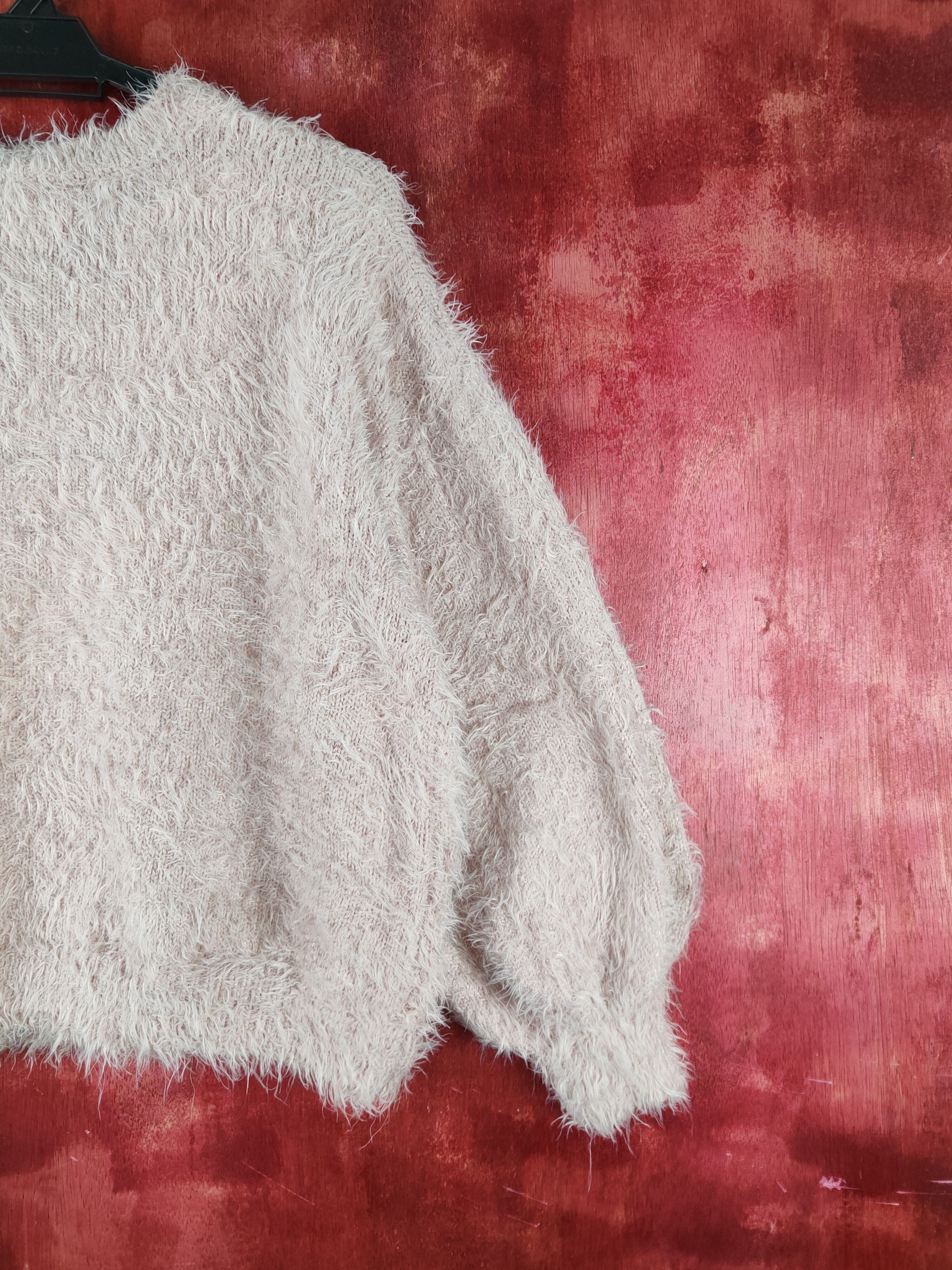 GU × Japanese Brand GU Pink Shag Shaggy Fur Mohair Knitwear #S2190 Size L / US 10 / IT 46 - 9 Thumbnail