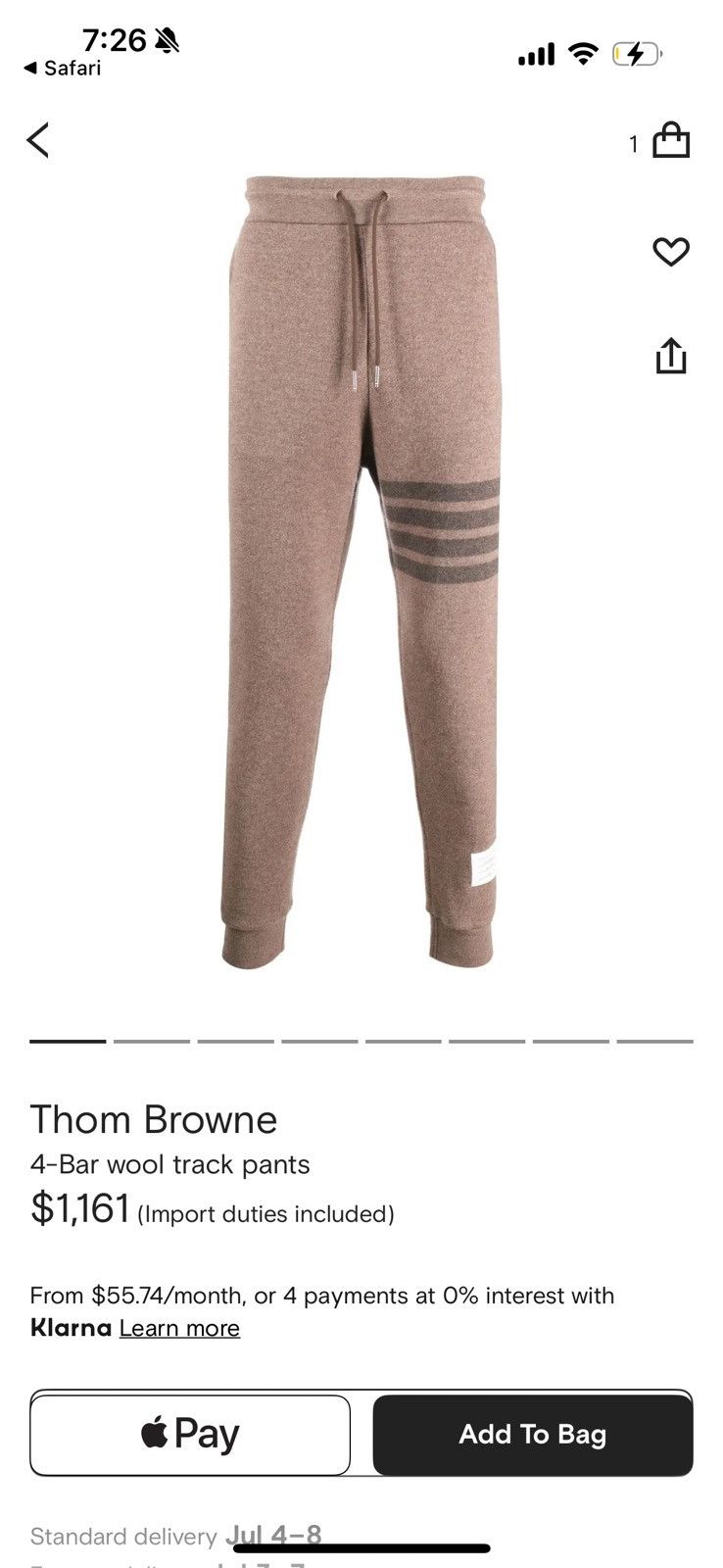 Thom Browne Cashmere Thom Browne sweatpants Size US 40 / EU 56 - 7 Thumbnail