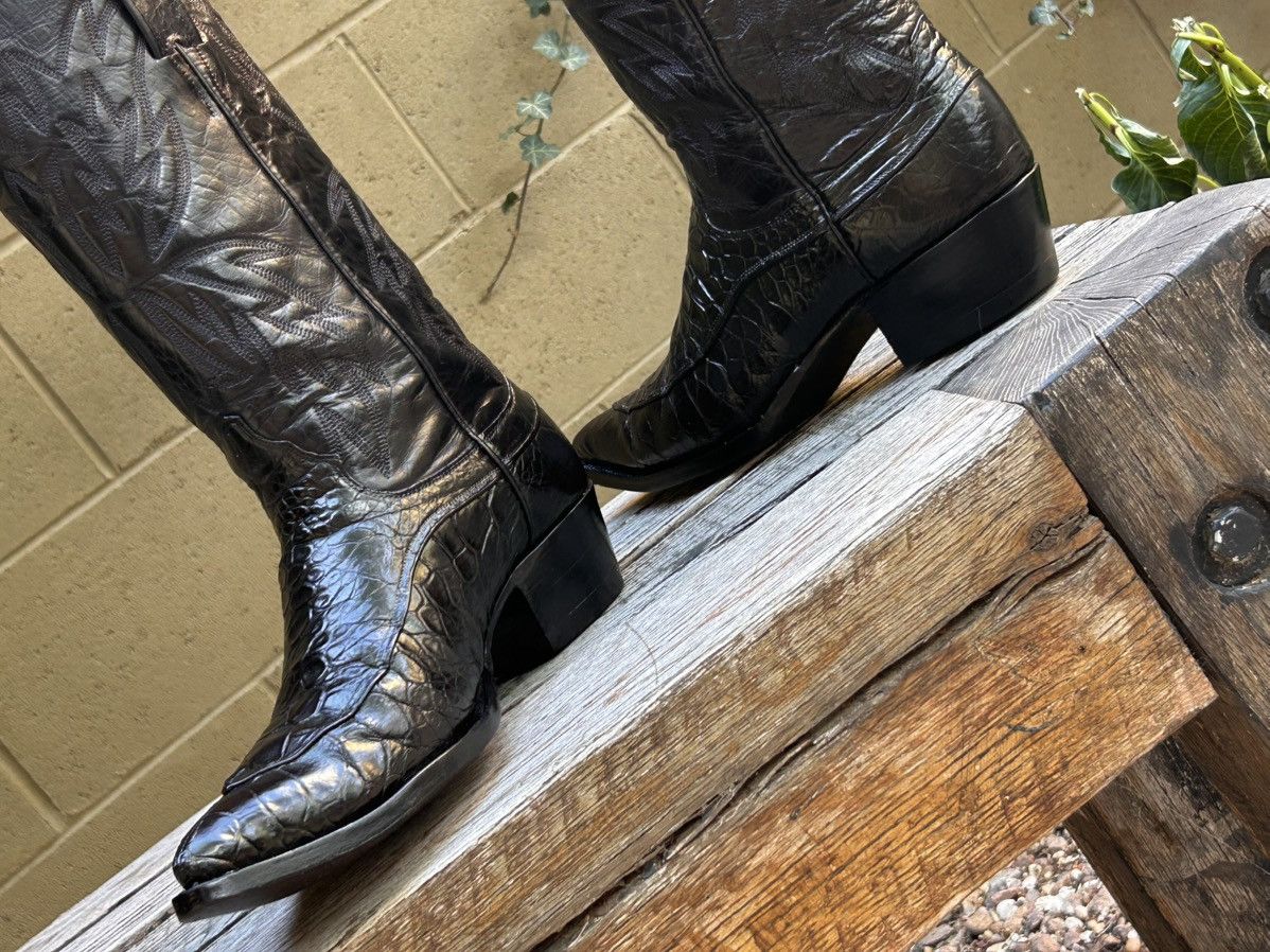 Justin Boots Justin Pre-Ban Genuine Sea Turtle Cowboy Boots Size 9.5 D Size US 9.5 / EU 42-43 - 12 Thumbnail