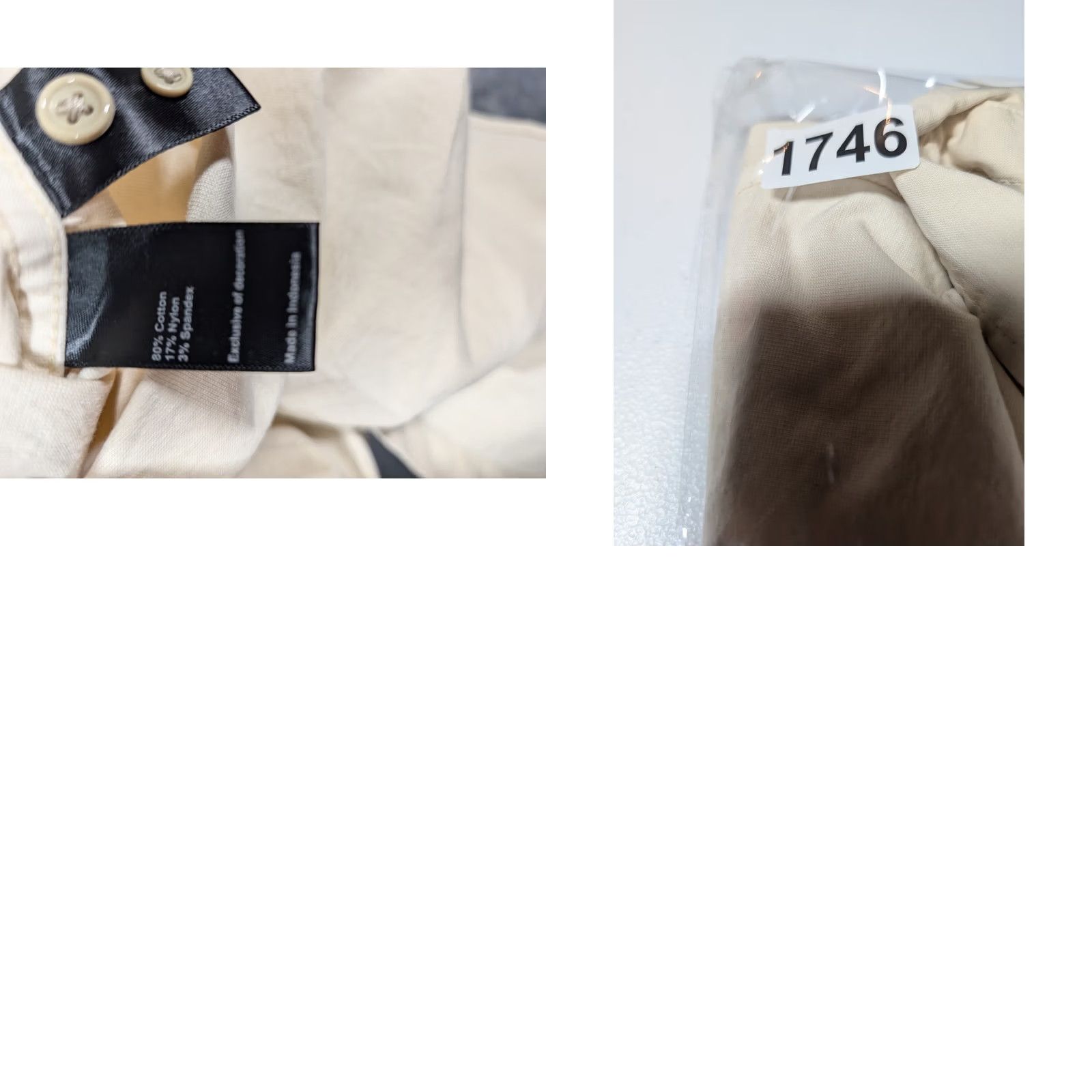 Flint And Tinder Flint And Tinder Button Down Shirt Men's XL Beige Cotton Pocket Button-Down Collar Long Sleeve Regular Fit 47 in Chest Solid Vintage: No Size US XL / EU 56 / 4 - 9 Thumbnail