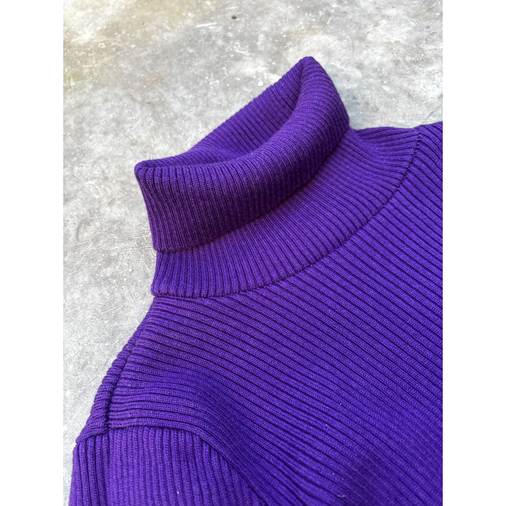 Jacquemus Jacquemus Purple Ribbed Turtleneck Size 40 EU Medium Never W Size S / US 4 / IT 40 - 4 Thumbnail