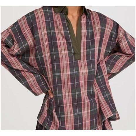 Free People NWT Free People Sunday Morning XL Plaid Sleep Shirt Lounge C Size XL / US 12-14 / IT 48-50 - 2 Thumbnail