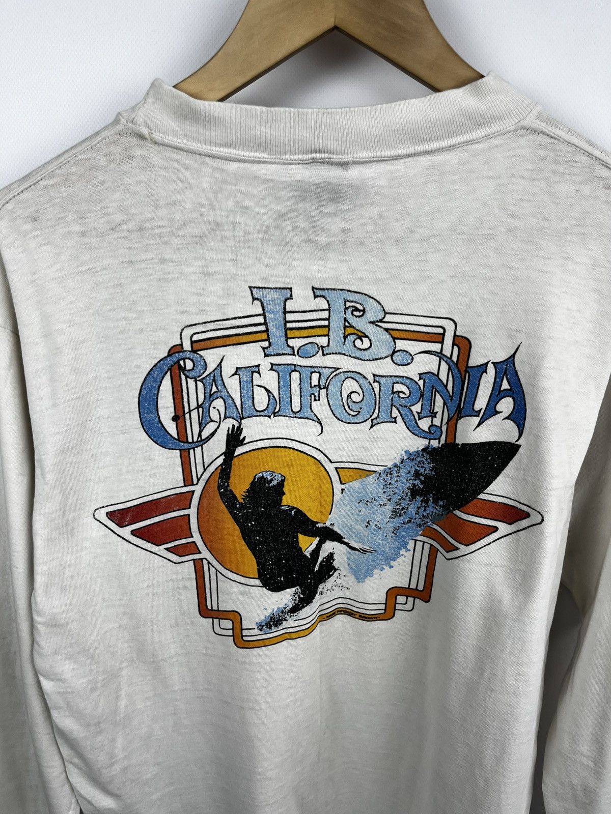 Vintage Vintage 70s California T Shirt (M) Cream Surf Graphic Size US M / EU 48-50 / 2 - 2 Thumbnail