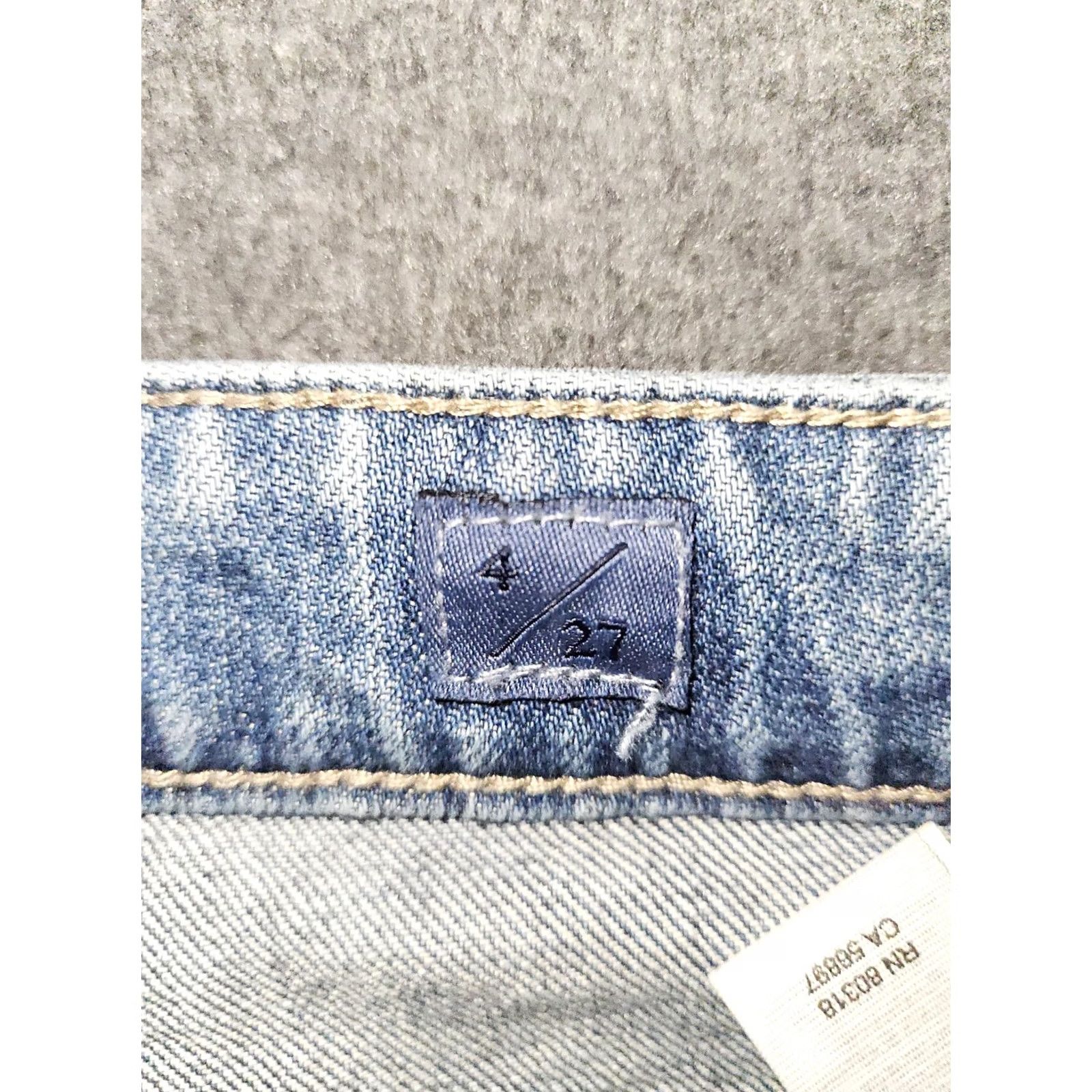 Lucky Brand Lucky Brand Bridgette Skinny Jeans Women's 4 Regular High Rise Blue Embroidered Denim Jeans 90s City Preppy Girls/Womens Size 27" / US 4 / IT 40 - 7 Thumbnail