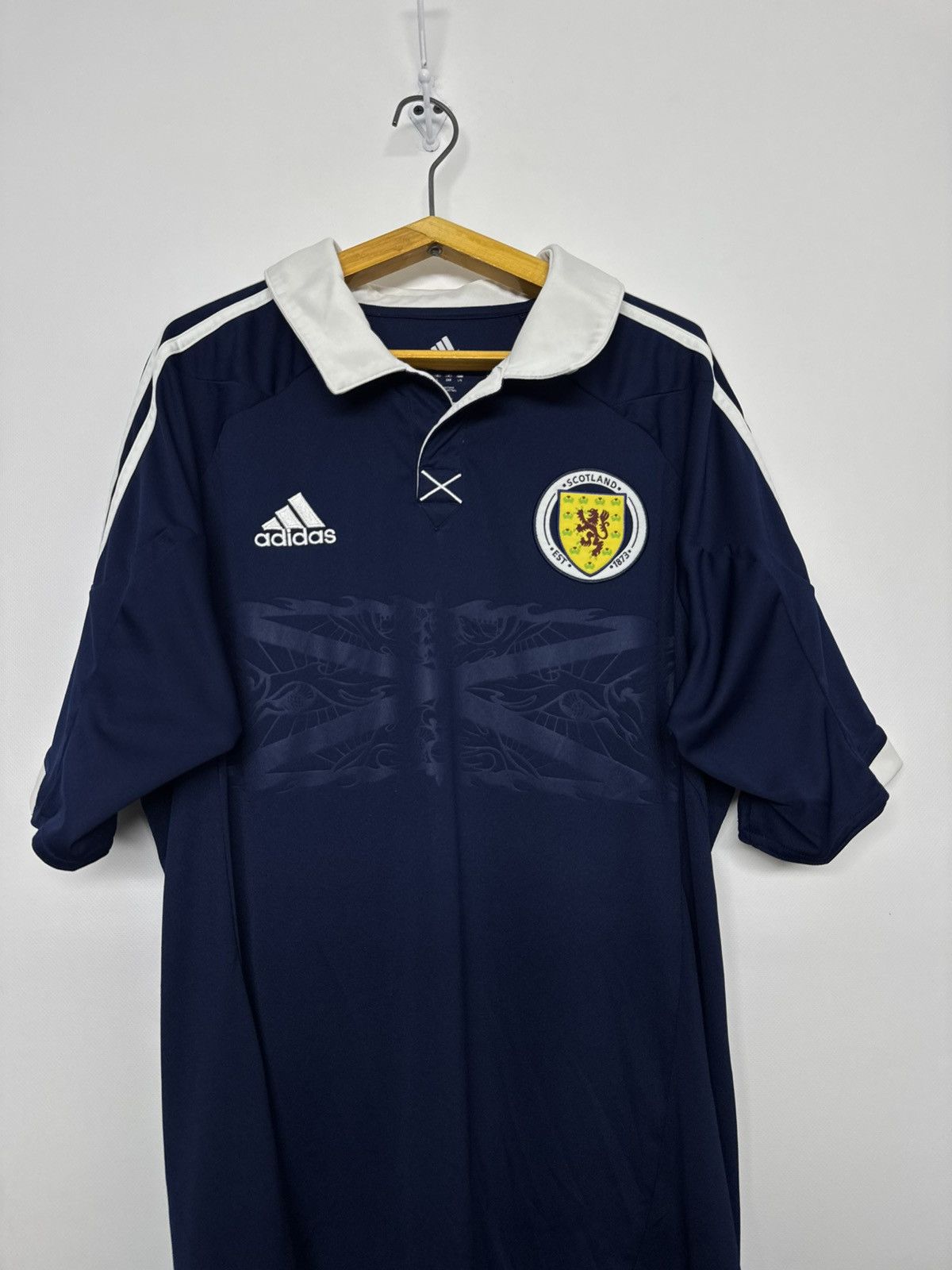 Adidas SCOTLAND 2012 2013 HOME FOOTBALL SHIRT SOCCER JERSEY ADIDAS Size US L / EU 52-54 / 3 - 4 Thumbnail
