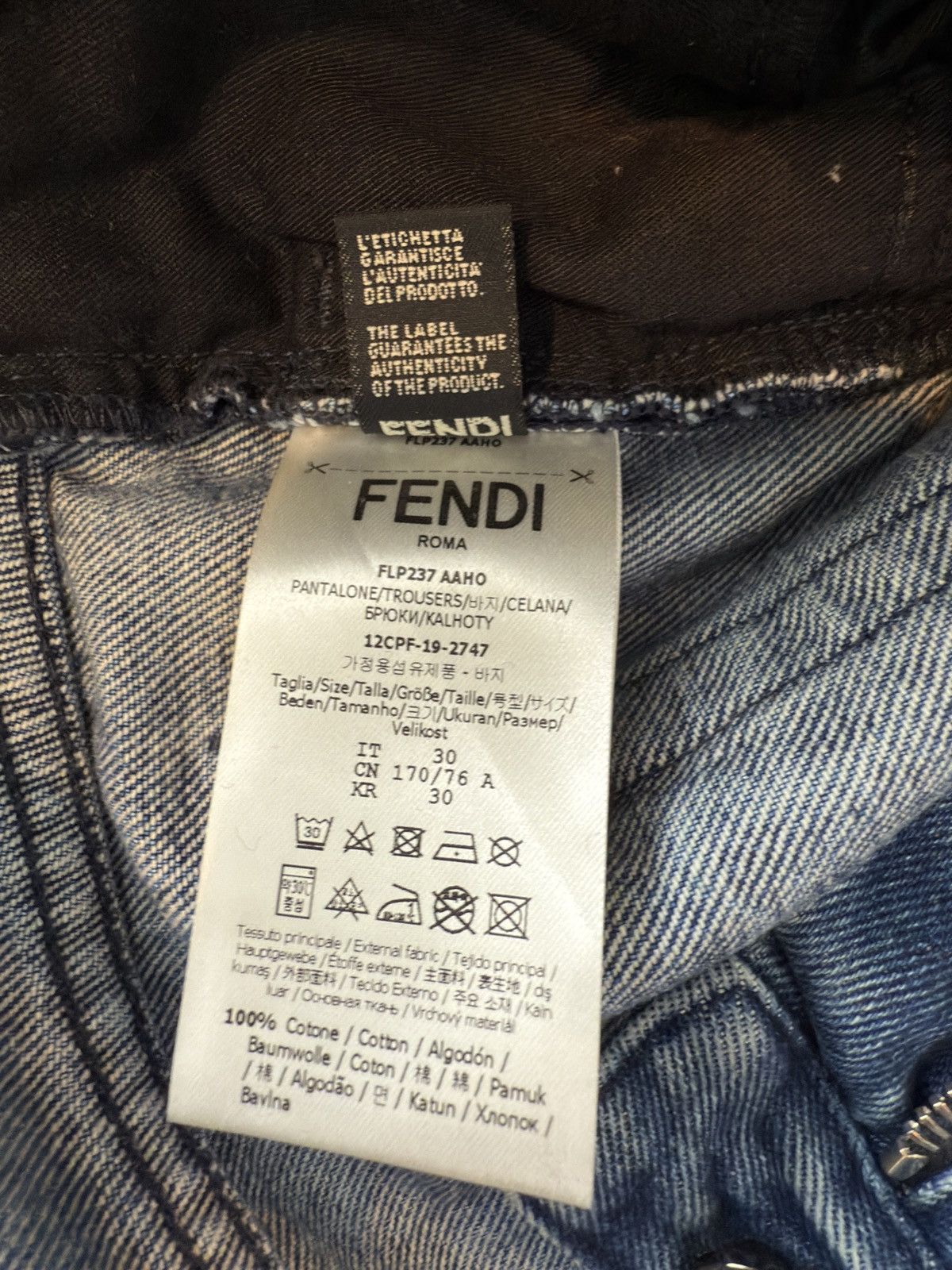 Fendi Fendi Lined Bootcut Jeans Size US 30 / EU 46 - 6 Thumbnail