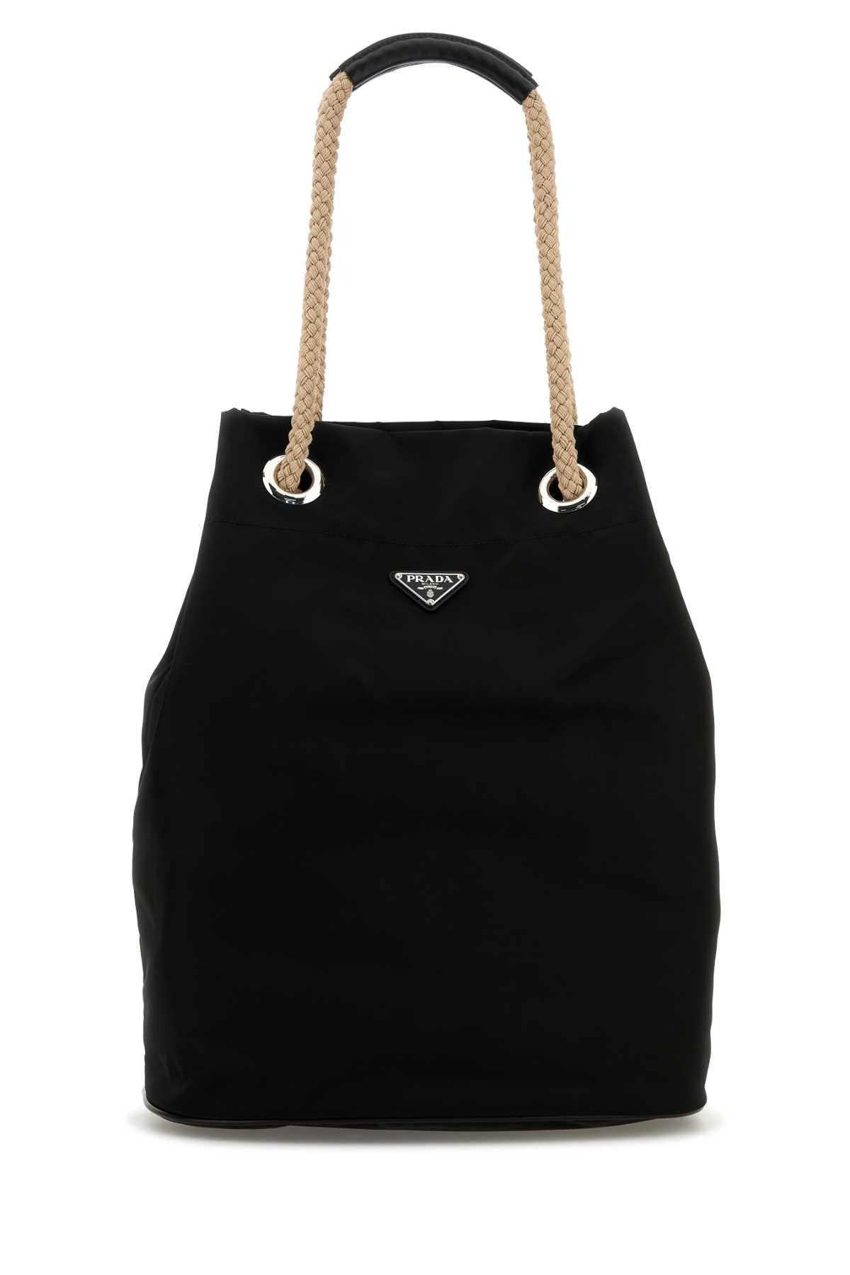 Prada Black Re-Nylon Shopping Bag Size ONE SIZE - 1 Thumbnail