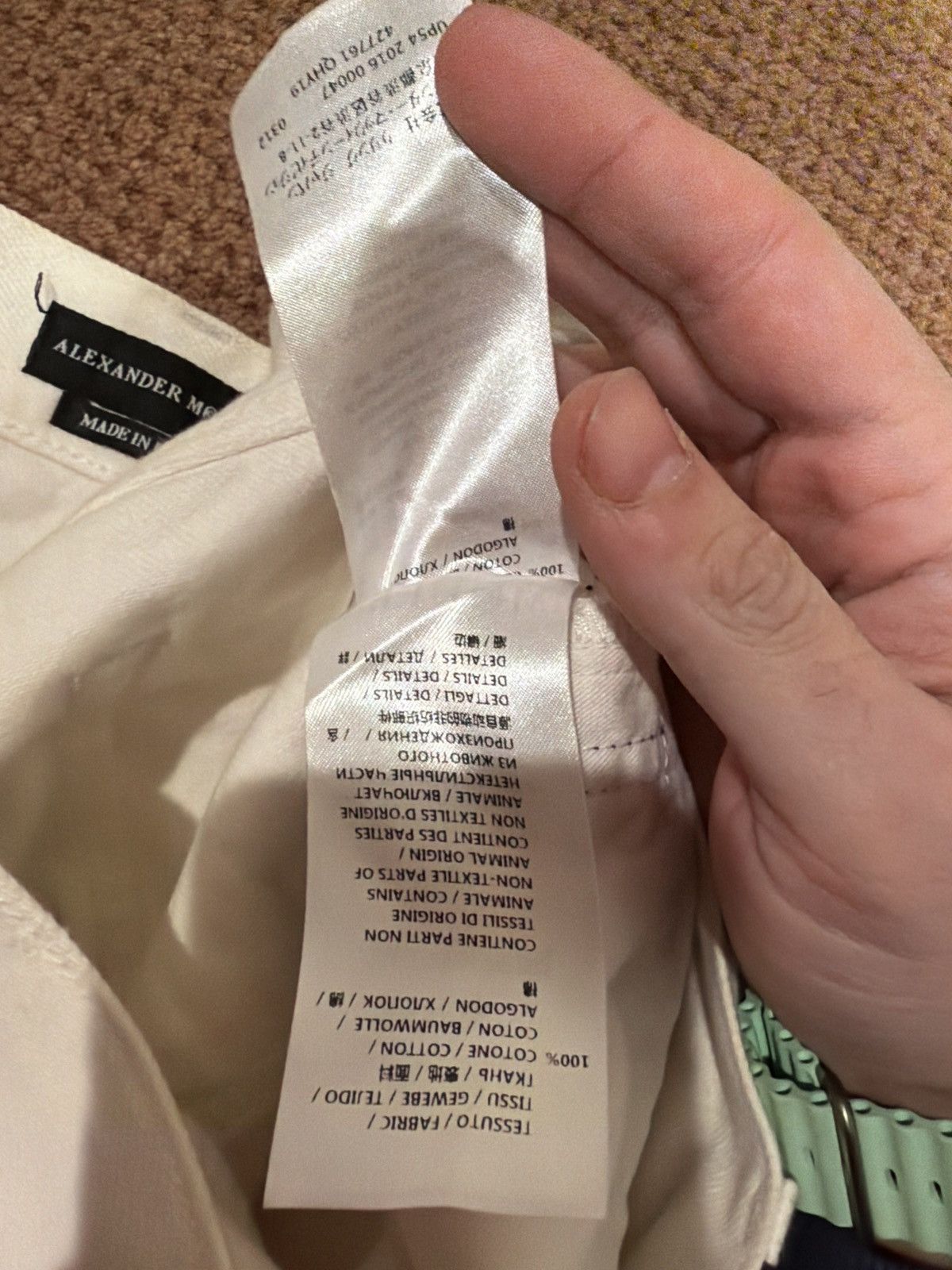 Alexander McQueen Alexander McQueen two tone denim jeans white black Size US 32 / EU 48 - 4 Thumbnail