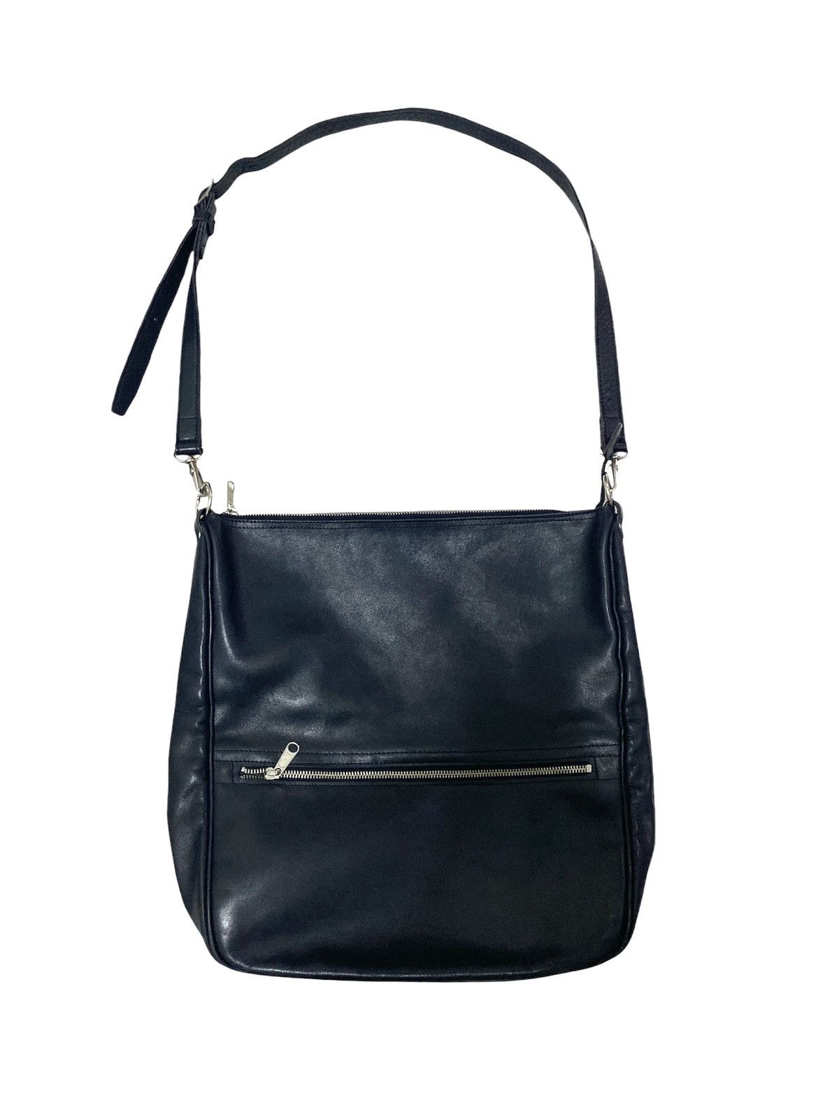 Comme des Garcons Tricot Comme Des Garcons Fully Black Leather Sling bag Size ONE SIZE - 1 Thumbnail