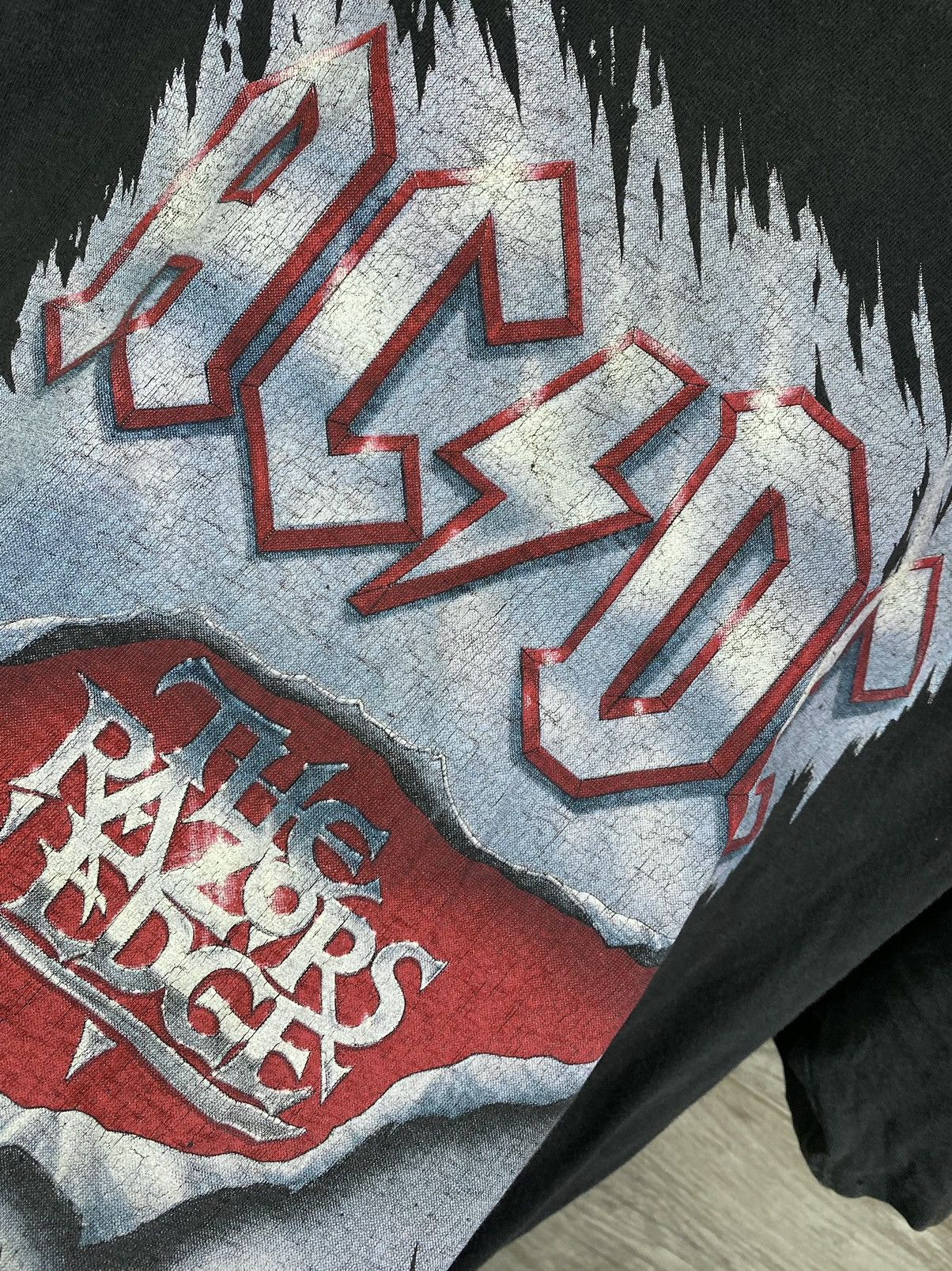 Vintage Vintage 1990 AC/DC The Razors Edge Tour original Brockum Size US M / EU 48-50 / 2 - 12 Thumbnail
