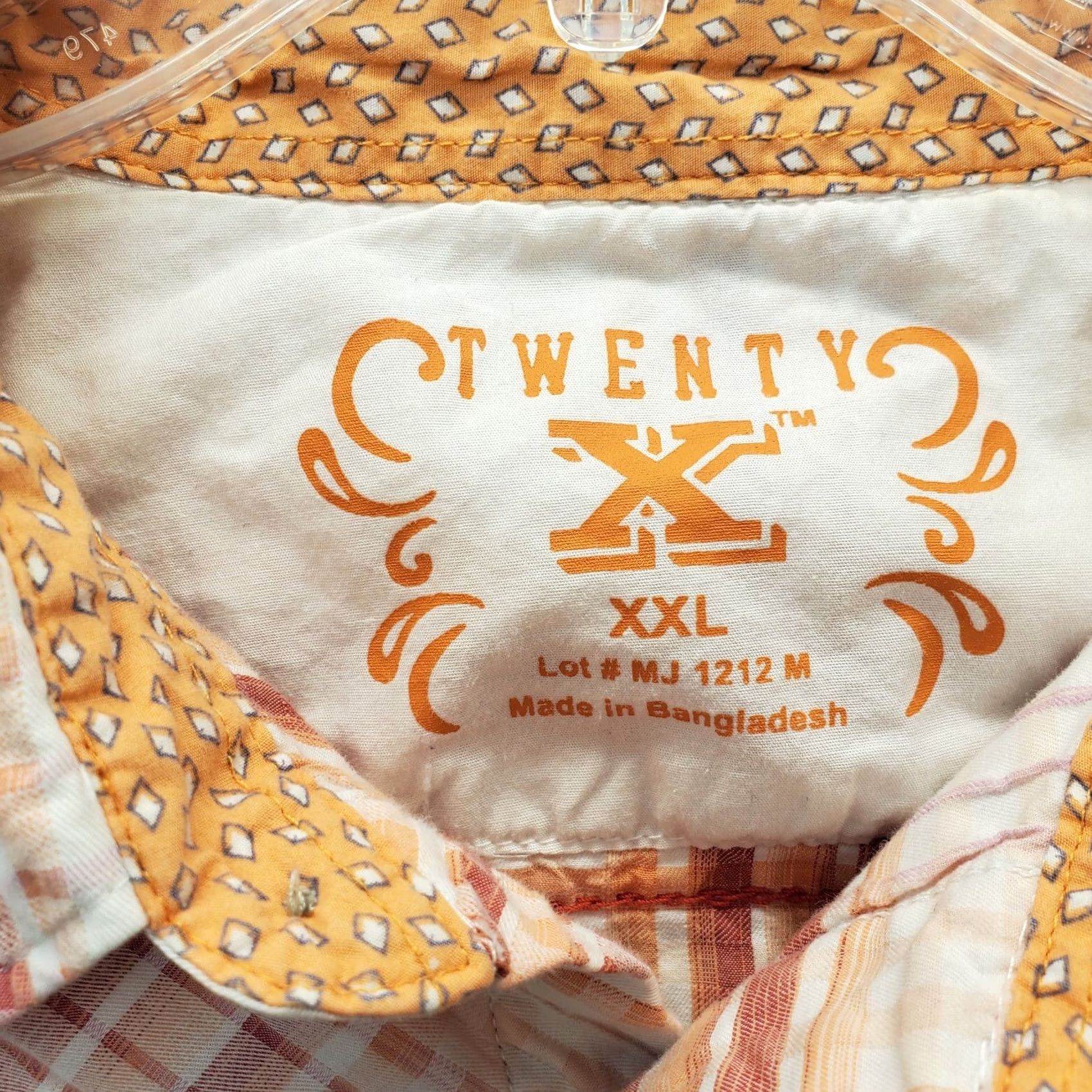 Vintage Twenty X Shirt Mens 2XL Multi Plaid Check Western Pockets Collared Button Down Shirt Size US XXL / EU 58 / 5 - 4 Thumbnail