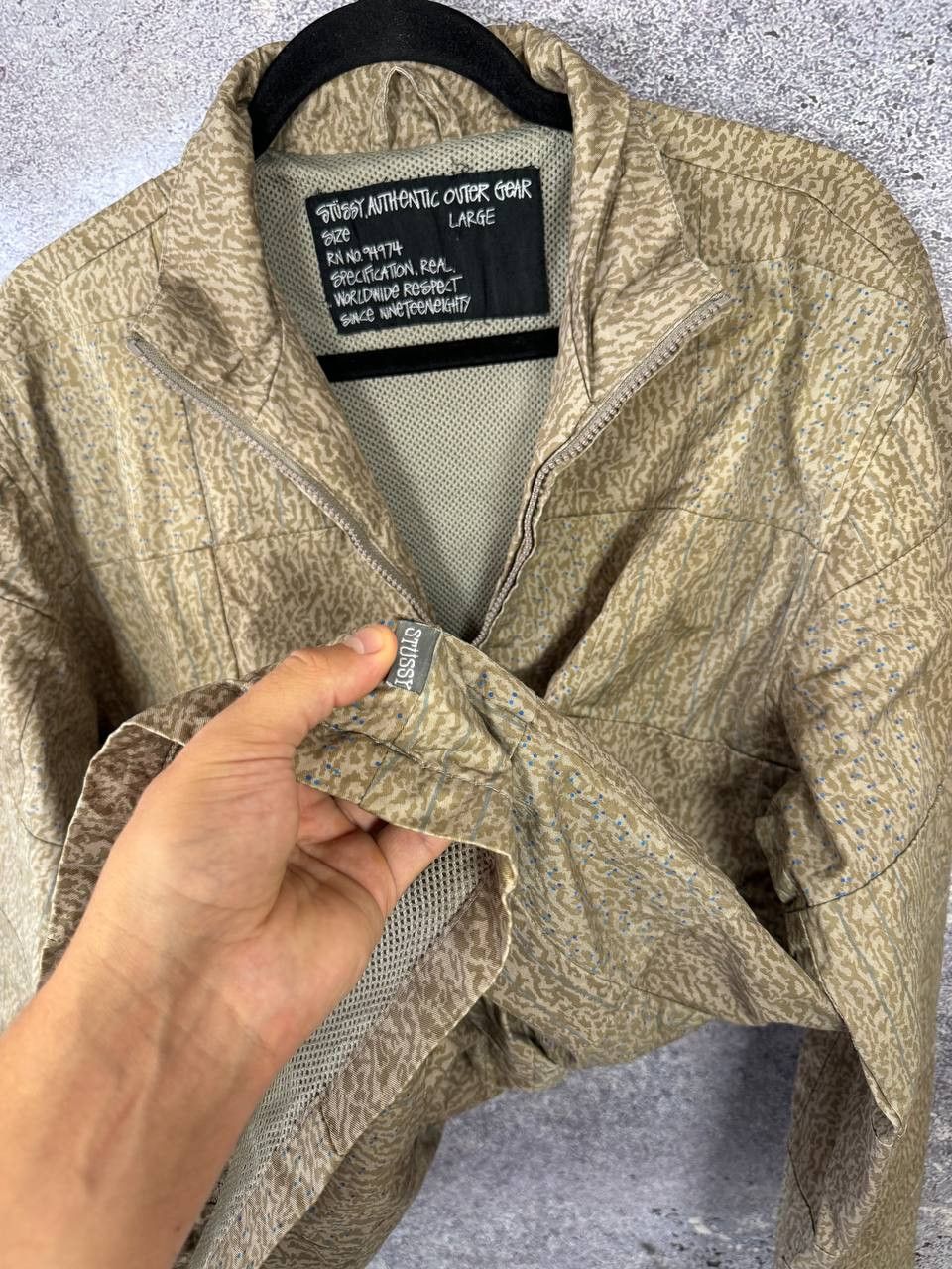 Stussy 🔥90's STUSSY VINTAGE MILITARY CAMO JACKET Y2K LARGE Size US L / EU 52-54 / 3 - 10 Thumbnail