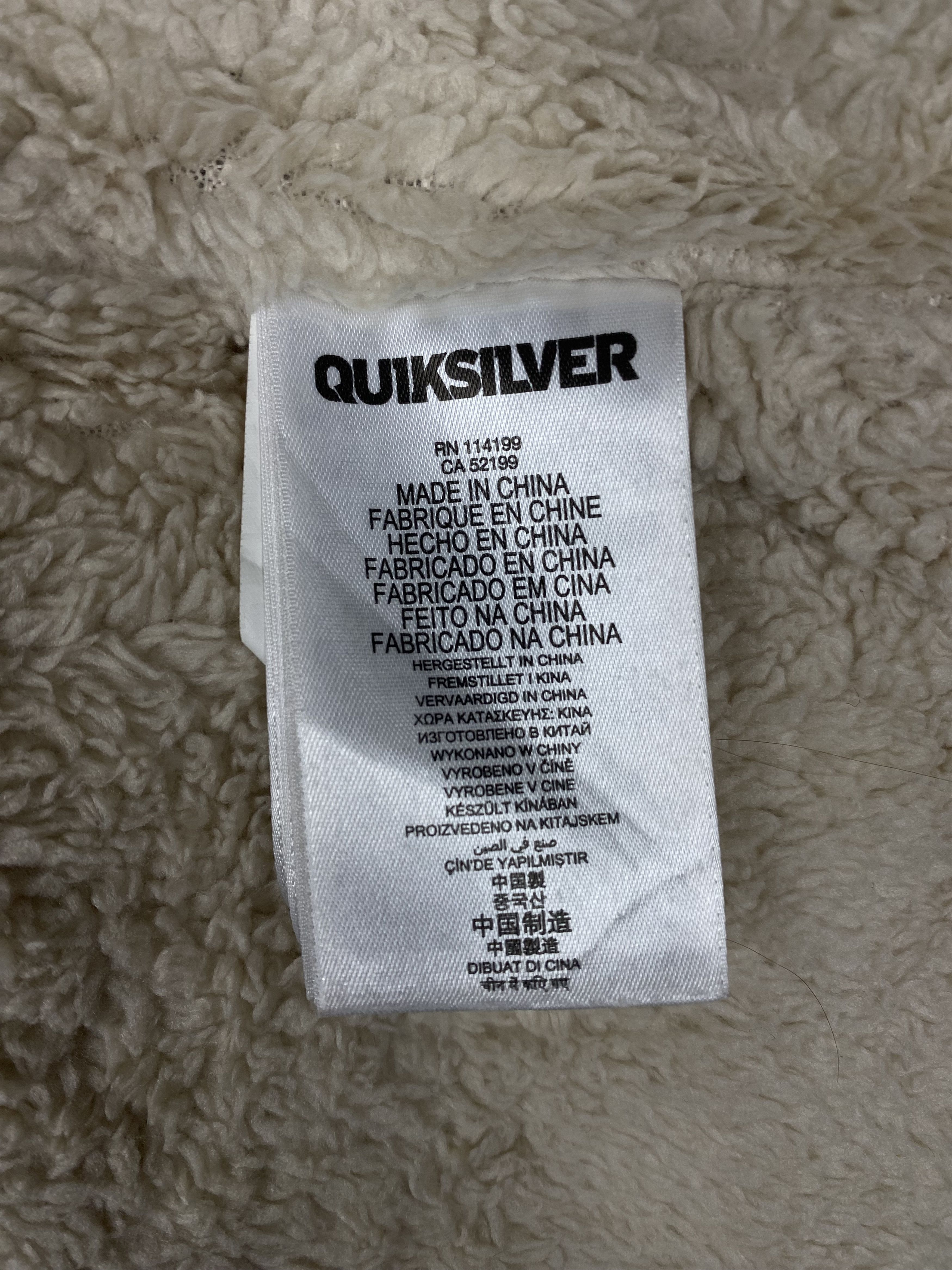 Quiksilver Vintage Quiksilver Fleece Lining Jacket DJ0419 Size US L / EU 52-54 / 3 - 8 Thumbnail