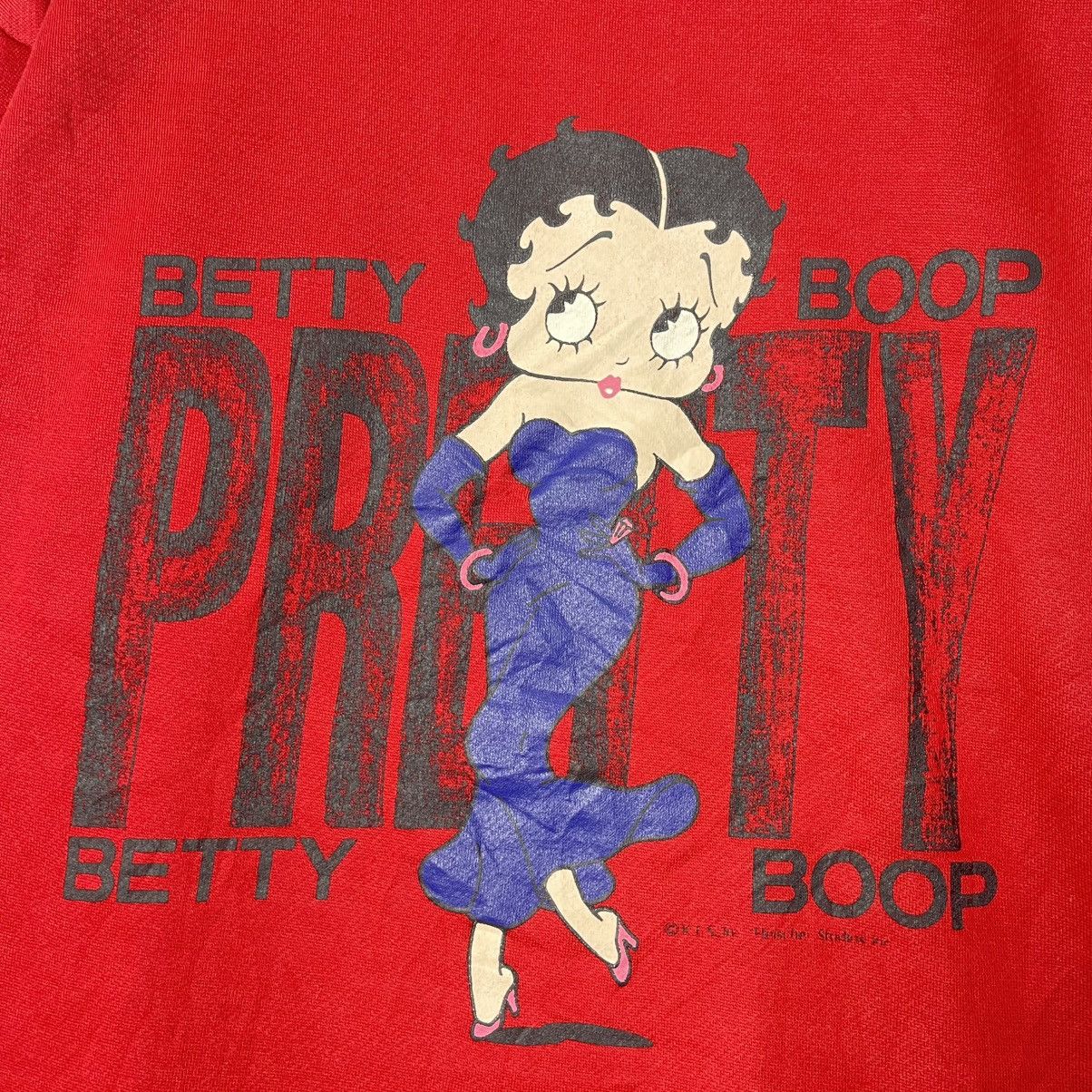 Anime Vintage 90s Betty Boop Pretty Sweatshirt Size US L / EU 52-54 / 3 - 3 Thumbnail