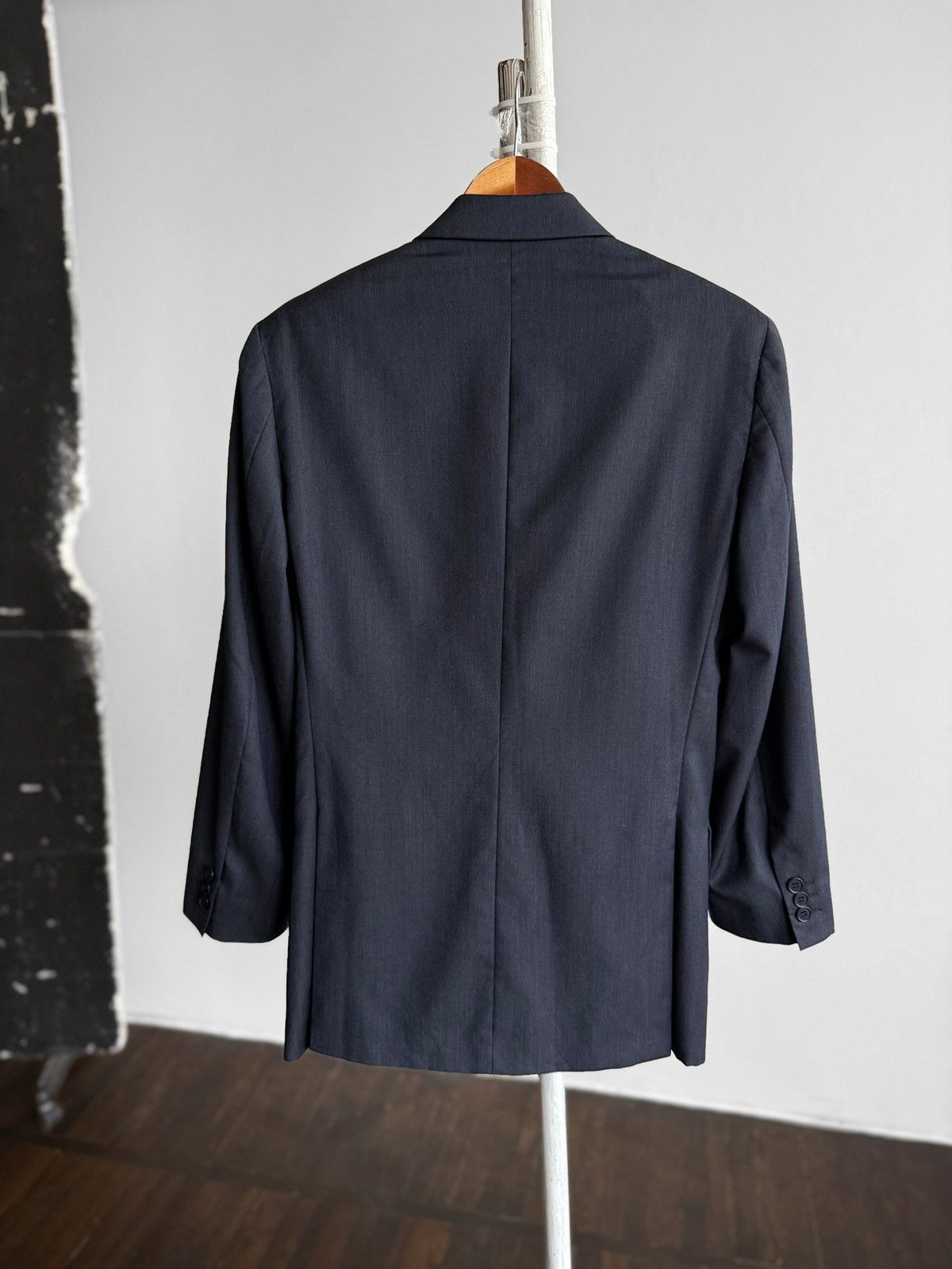 Other Berry Brian Mens Navy Marlaine Super 100 Wool Blazer Jacket Size 36S - 4 Thumbnail