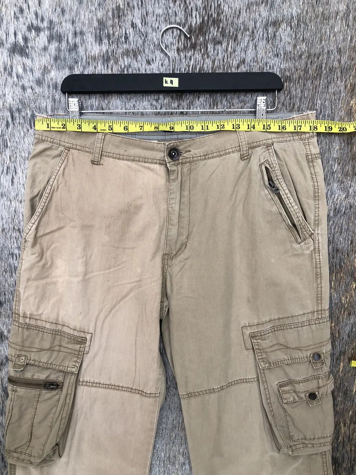 Japanese Brand × Vintage Vintage Cargo Pants 8 Pocket Rare Design Size US 36 / EU 52 - 2 Thumbnail