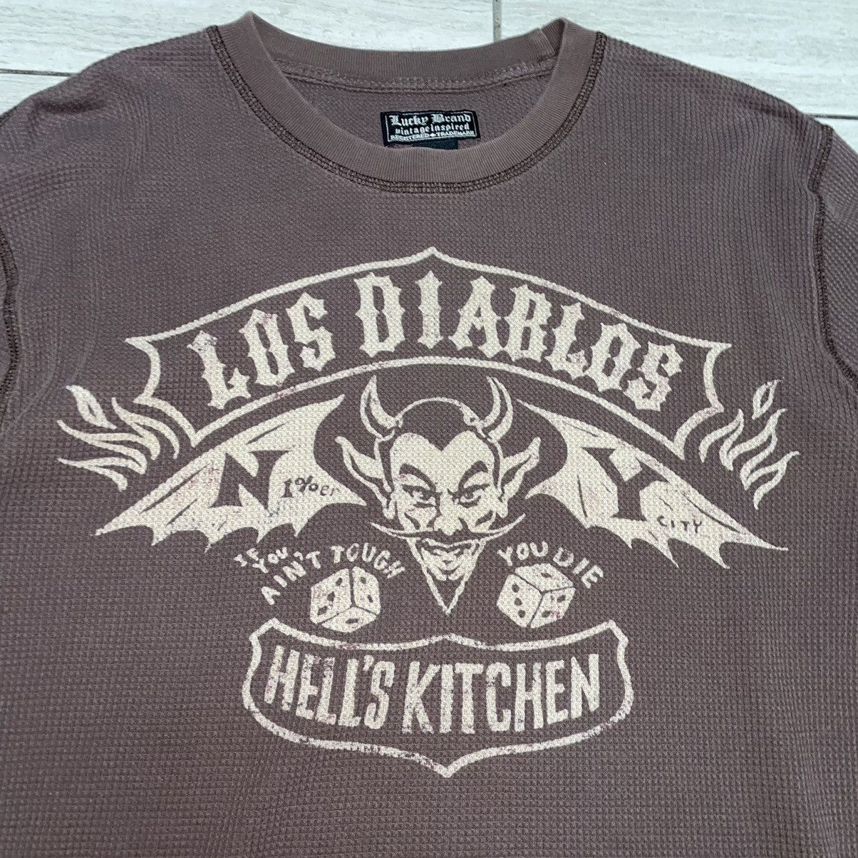 Lucky Brand Lucky Brand Los Diablos Brown Thermal Longsleeve Size US M / EU 48-50 / 2 - 3 Thumbnail