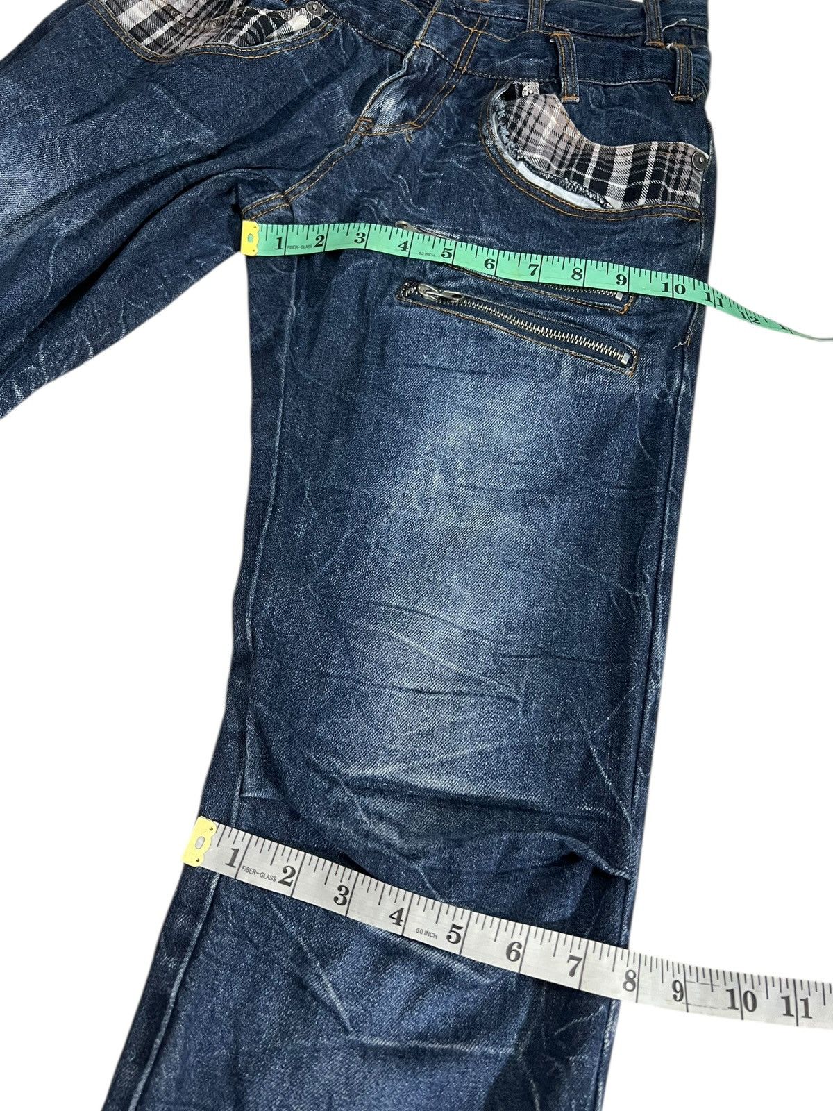 Japanese Brand Vintage Japanese Brand Nylaus Double Waist Claw Denim Jean Size US 29 - 16 Thumbnail