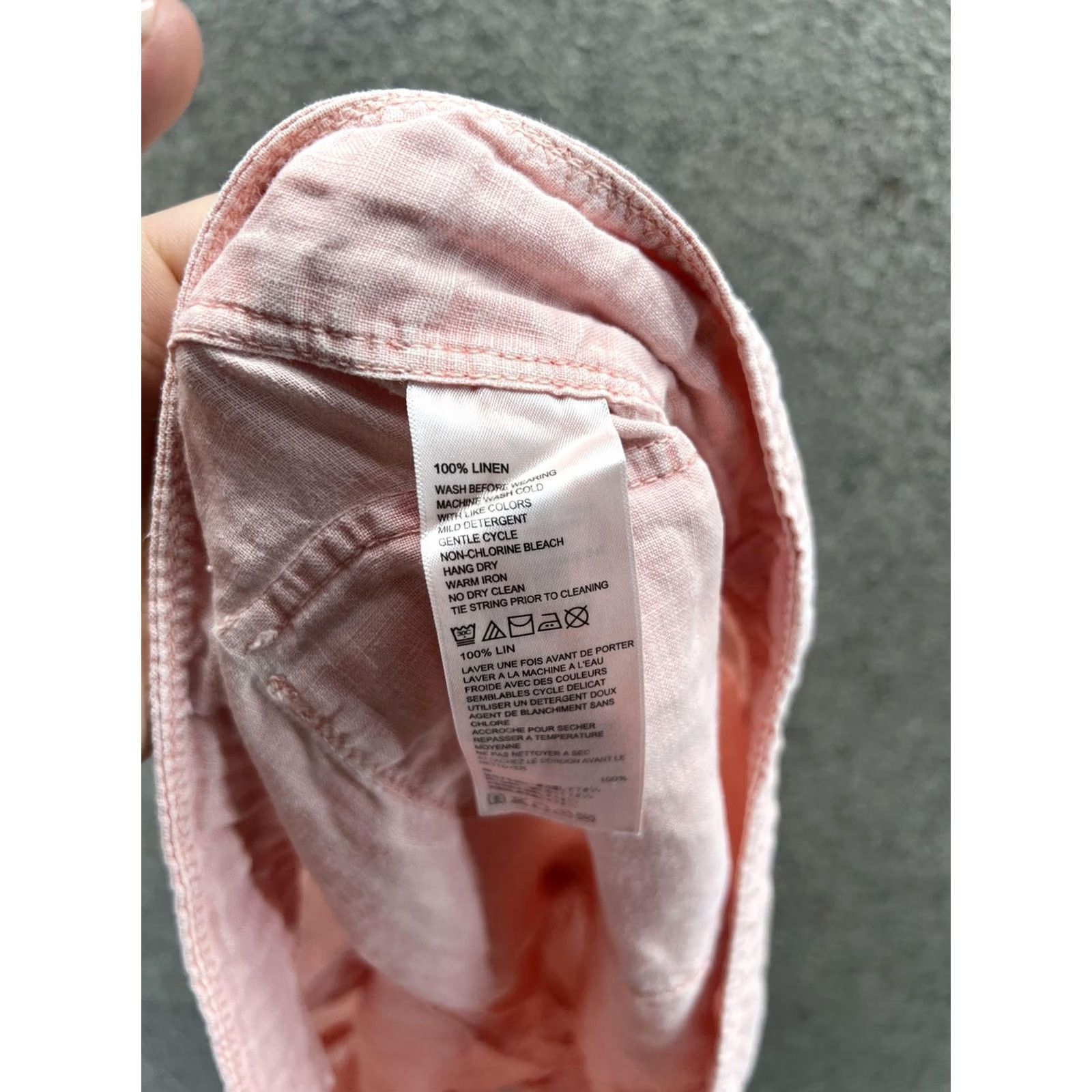 Tommy Bahama Tommy Bahama Shorts Womens 12 Pink Linen Chino Drawstring Casual Summer Travel Shirt style? Size 34" / US 12 / IT 48 - 6 Thumbnail