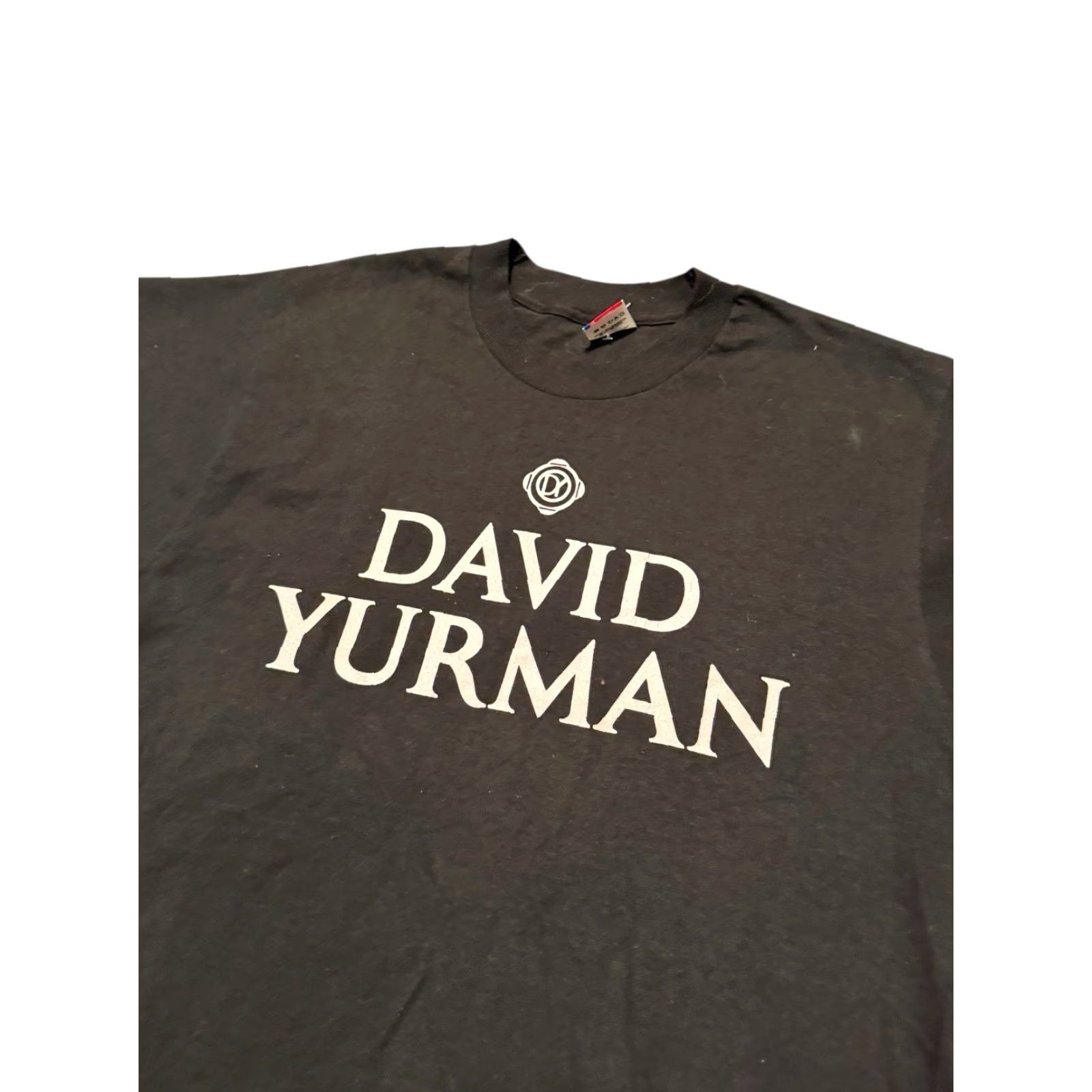 Fruit Of The Loom VINTAGE 90s David Yurman MADE IN USA Promo T-Shirt Staff L Black Cotton Short Sleeve Crew Neck Mens Size US L / EU 52-54 / 3 - 5 Thumbnail