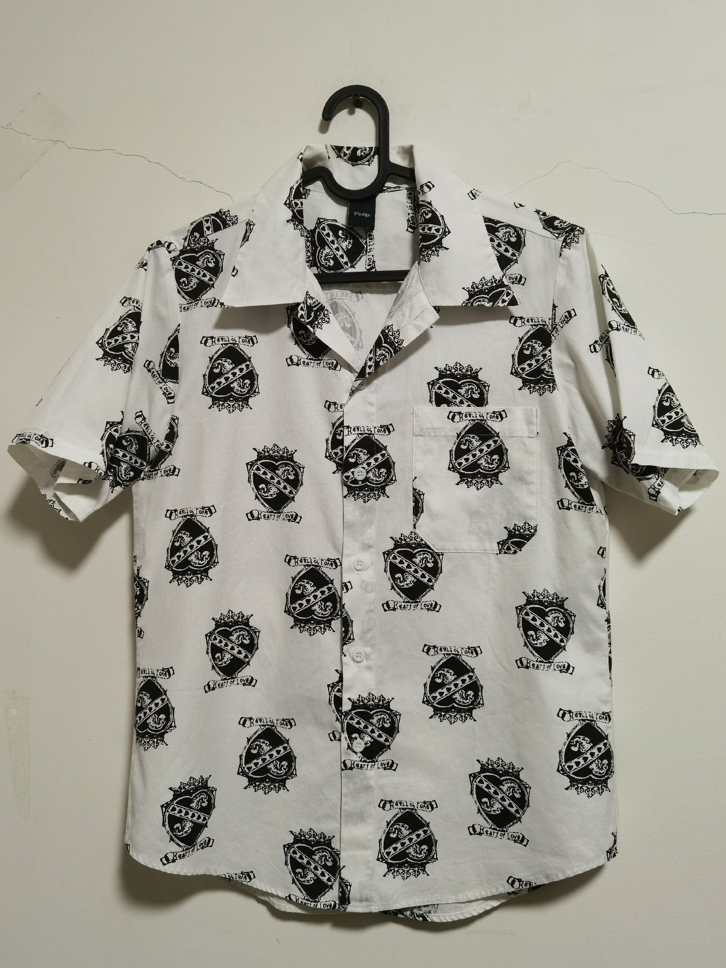Number (N)ine Kurt Cobain Crown Heart Short Sleeve Shirt Size US M / EU 48-50 / 2 - 1 Thumbnail