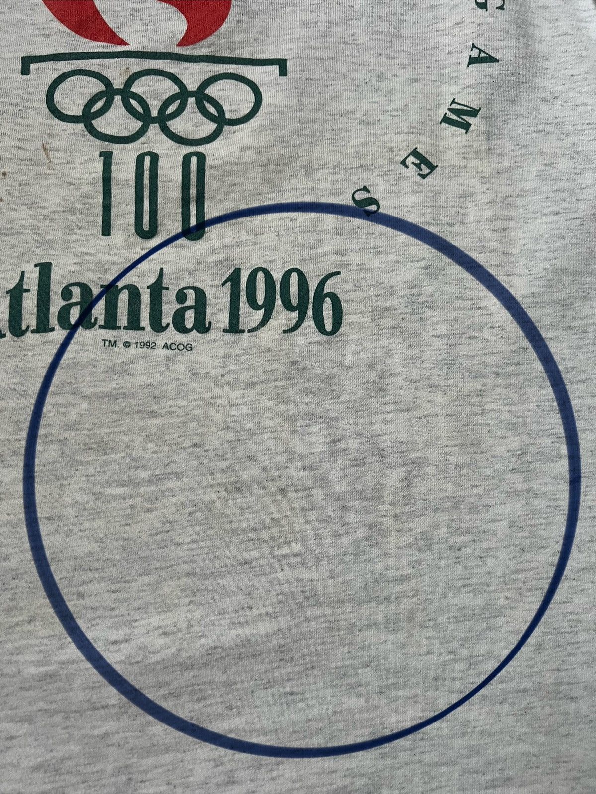 USA Olympics × Vintage Vintage 90s Atlanta 1996 Olympic Games T-shirt Single Stich Size US XL / EU 56 / 4 - 22 Thumbnail