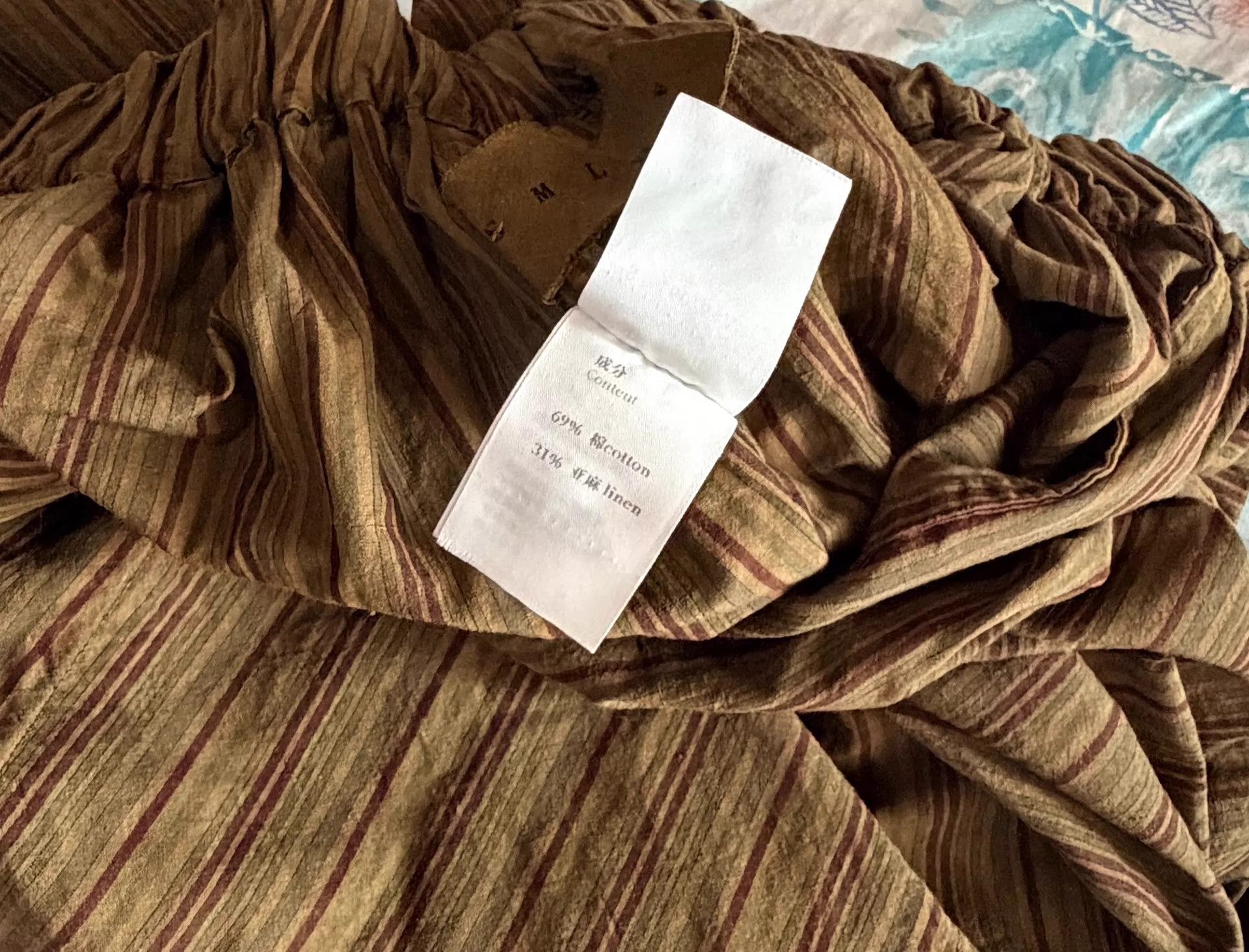 Other Jisifang new tagless linen-cotton chino subtle stripe art Size 26" / US 2 / IT 38 - 6 Thumbnail
