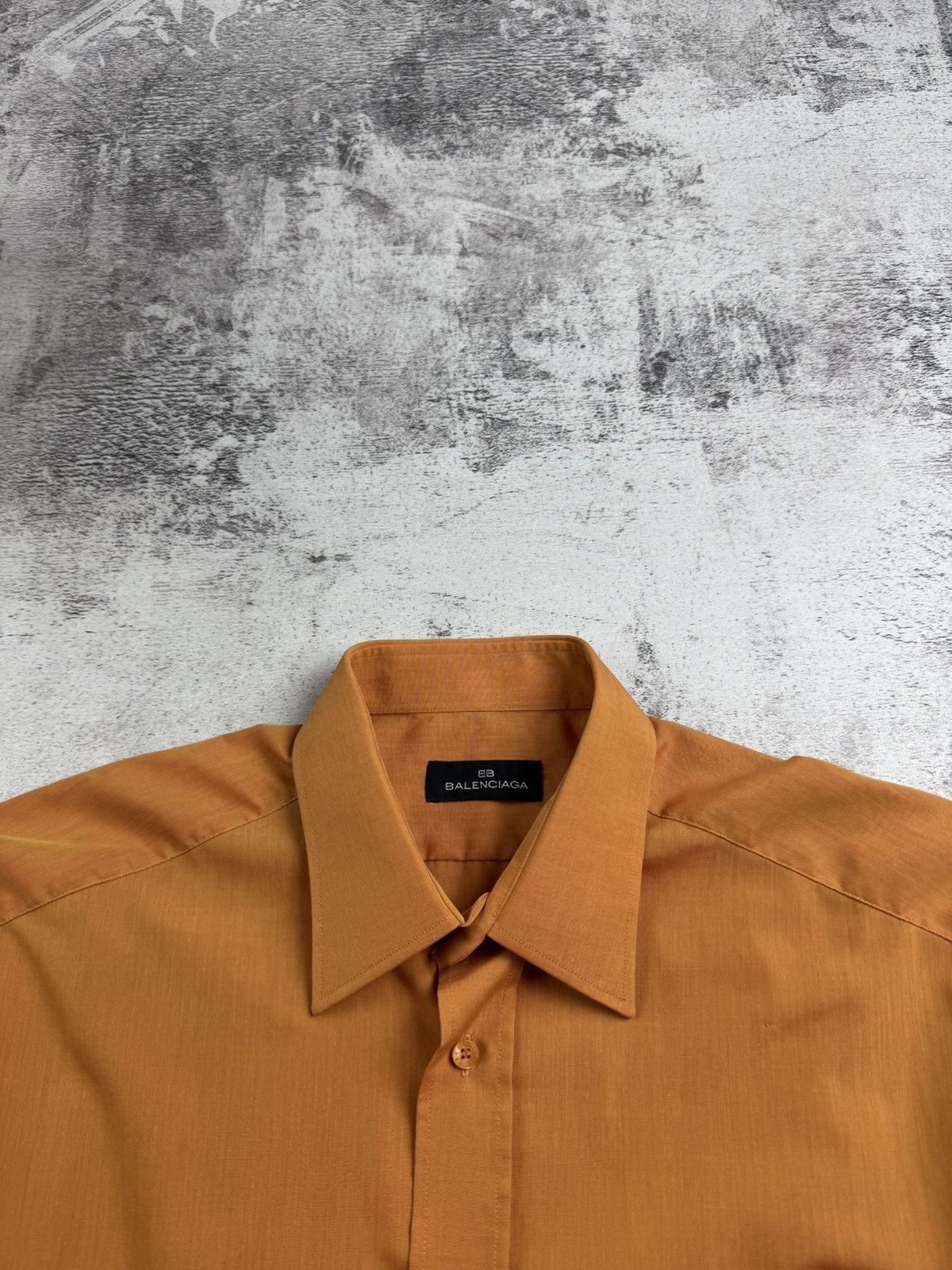 Balenciaga Balenciaga BB 00s Orange 4/42 Cotton Button Longsleeve Luxury Classic Shirt Size US XL / EU 56 / 4 - 10 Thumbnail