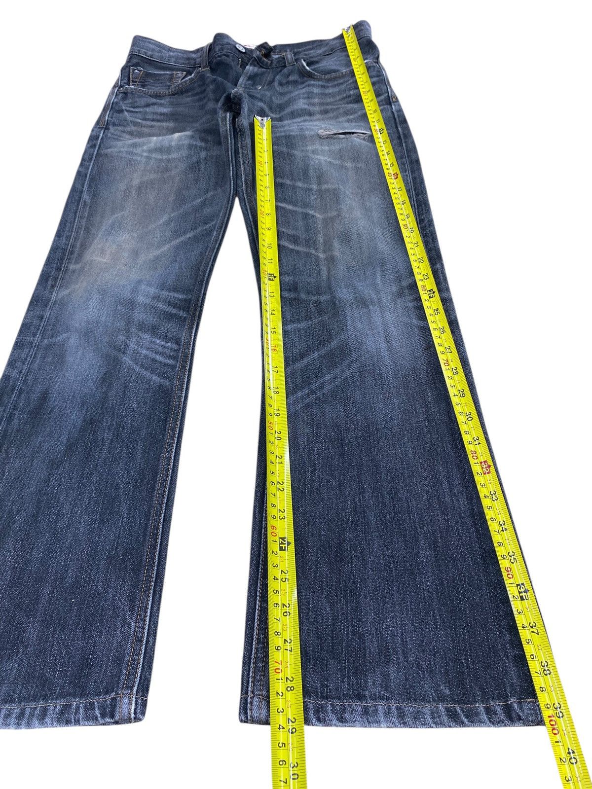 Edwin Vintage Edwin Whiskers Dark Wash Style Loose Jeans Size US 31 - 7 Thumbnail