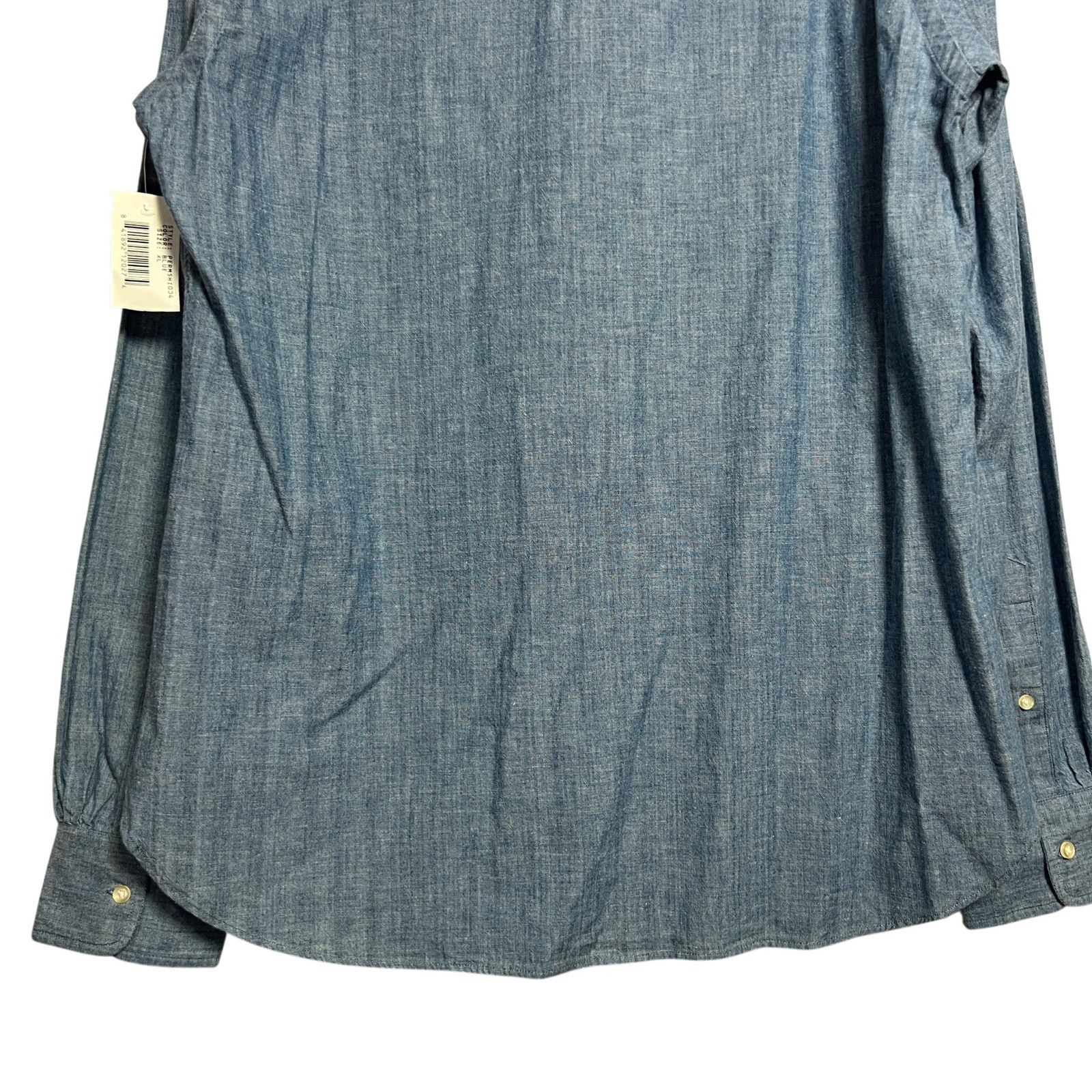 Officine Generale Officine Generale Chambray Shirt Mens XL Blue NWT Size US XL / EU 56 / 4 - 11 Thumbnail