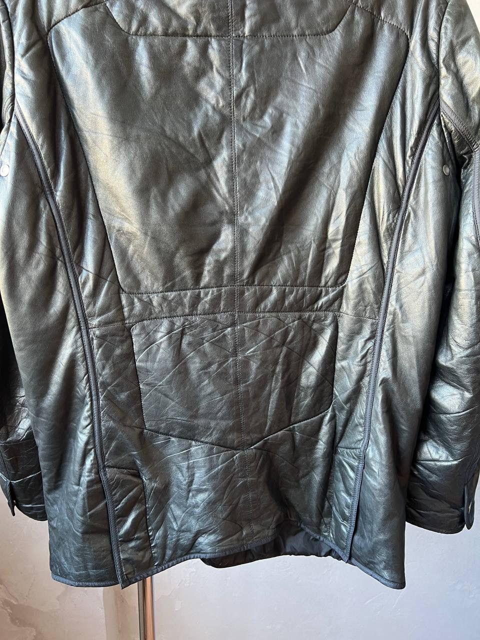 Ermenegildo Zegna ZEGNA SPORT CLASSIC BRUTAL MULTI-POCKET LEATHER JACKET COAT Size US L / EU 52-54 / 3 - 17 Thumbnail