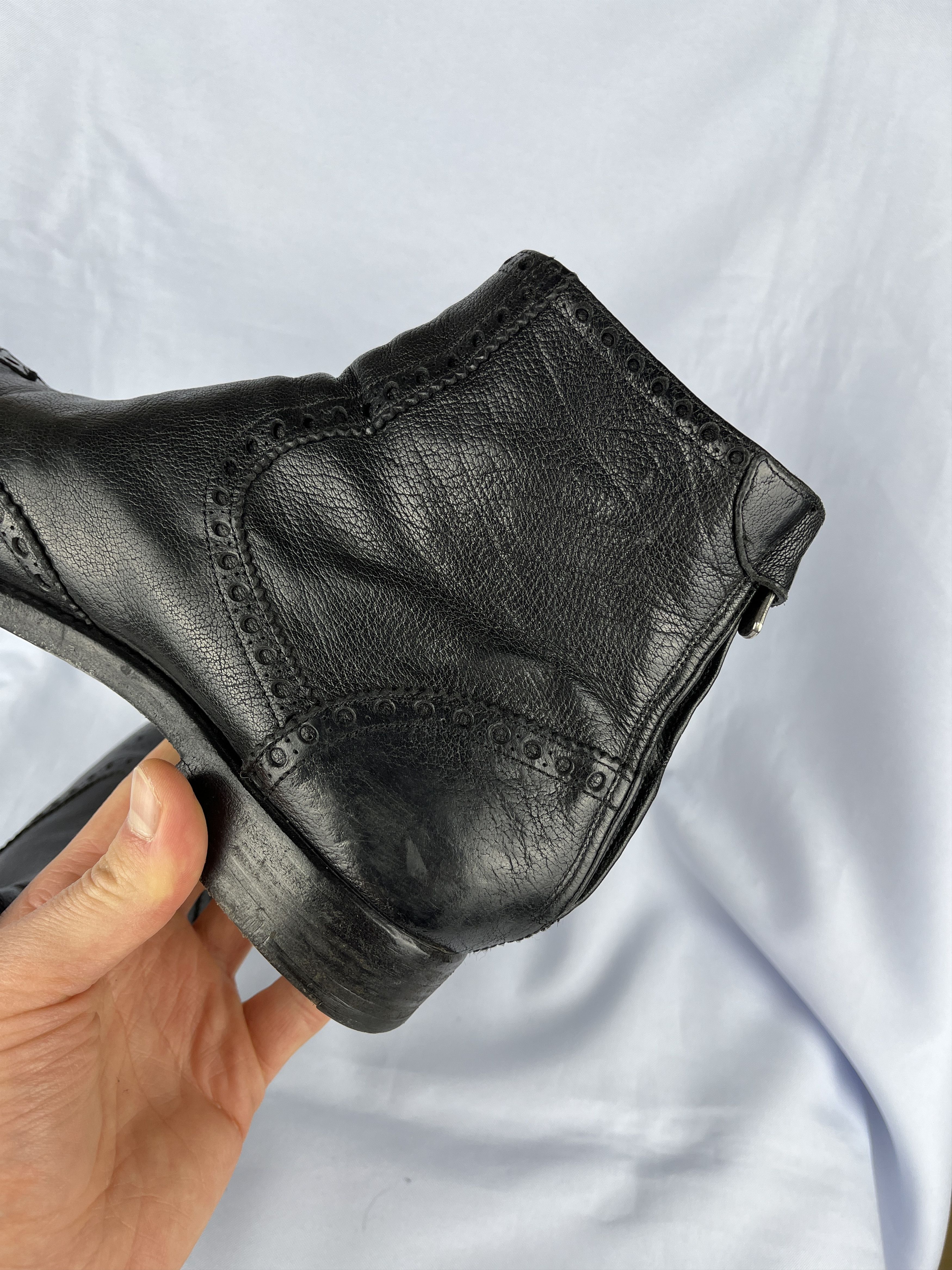 Alberto Fasciani × Leather Alberto Fasciani Ankle Zip Leather Boots Size 39.5 UK 5.5 Size US 6.5 / EU 39-40 - 12 Thumbnail