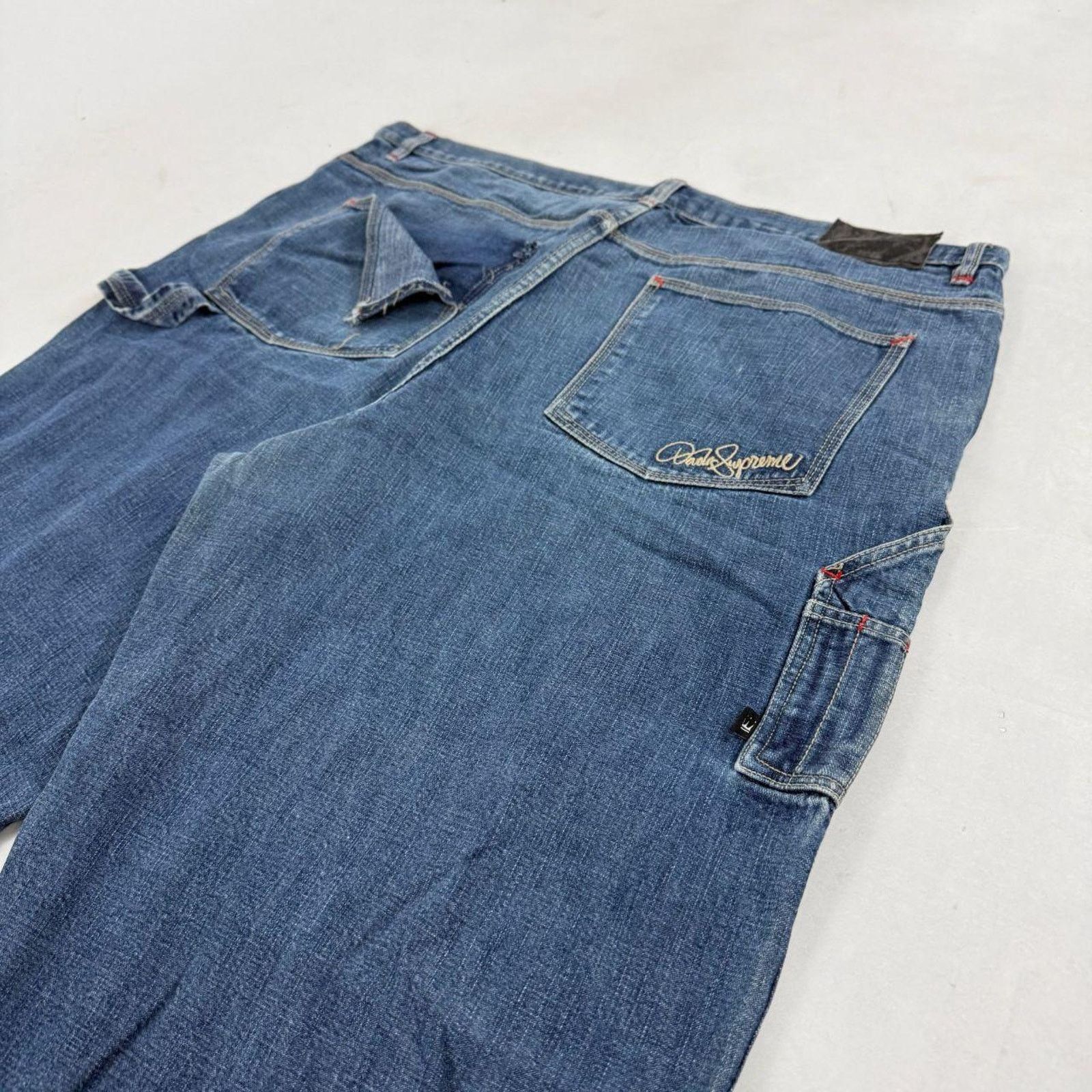 Japanese Brand × Le Grande Bleu (L.G.B.) × Vintage Vintage y2k rare grunge baggy faded stonewash wide leg jeans Size US 42 / EU 58 - 2 Thumbnail
