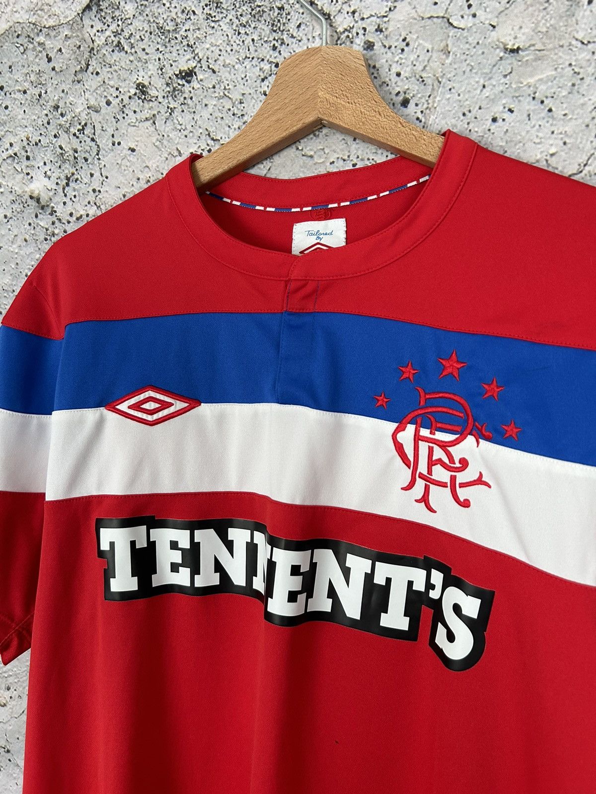 Umbro Glasgow Rangers Umbro Soccer Jersey Football Vintage Size US M / EU 48-50 / 2 - 2 Thumbnail