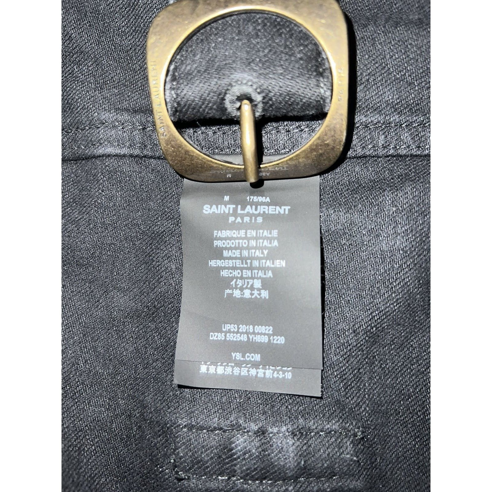 Saint Laurent Paris Saint Laurent Saharienne Denim Jacket Size US M / EU 48-50 / 2 - 8 Thumbnail