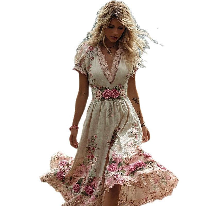 Other Creative Totem Women's Printed Wear Summer Dress Size XXL / US 16-18 / IT 52-54 - 3 Thumbnail