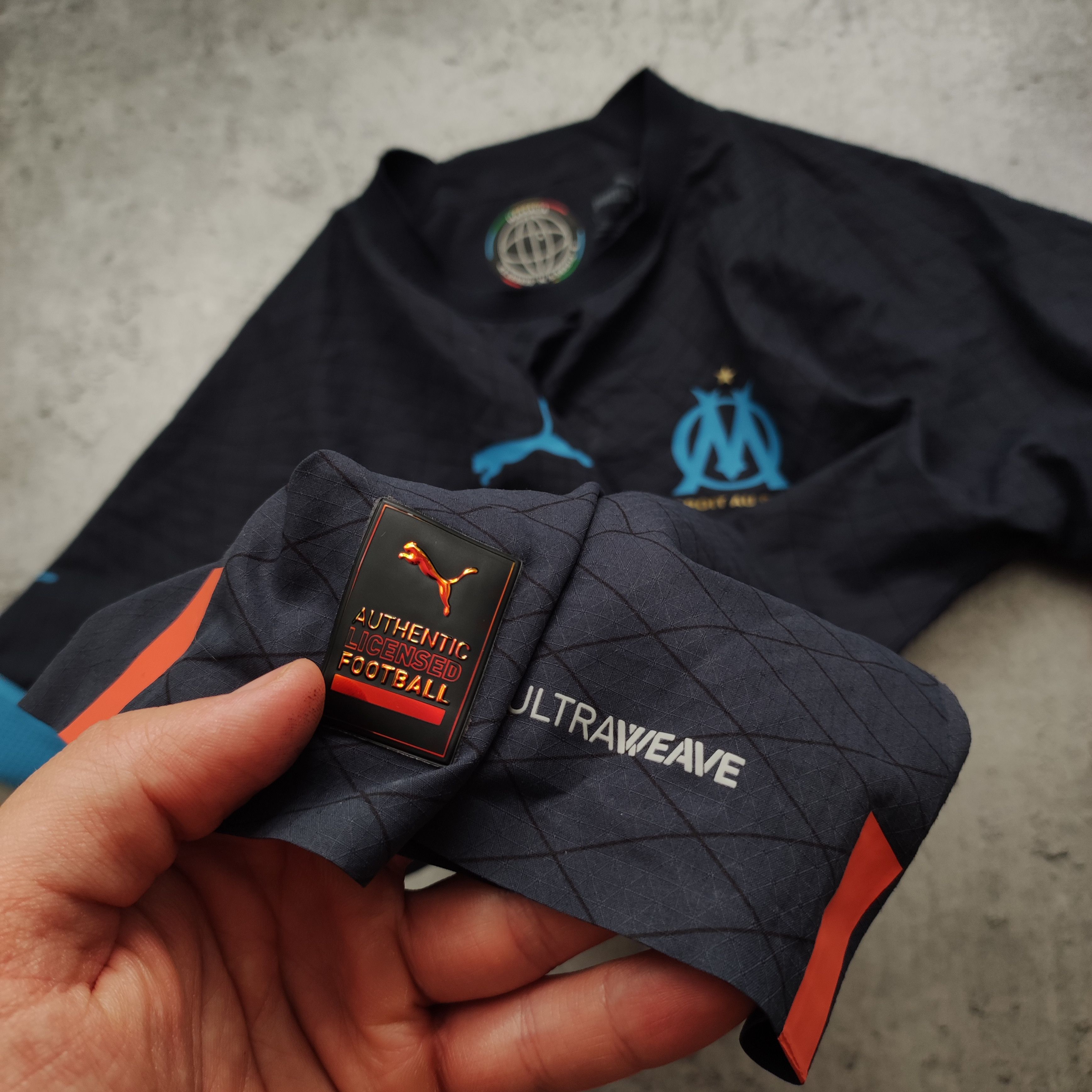 Puma RARE Olimpique Marsylie 2022/23 AUTHENTIC Away Jersey Size US S / EU 44-46 / 1 - 5 Thumbnail