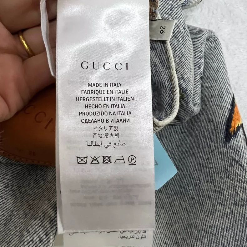 Gucci GucciCartoon element embroidered jeans 2503-Nextarrow Size US 26 / EU 42 - 4 Thumbnail