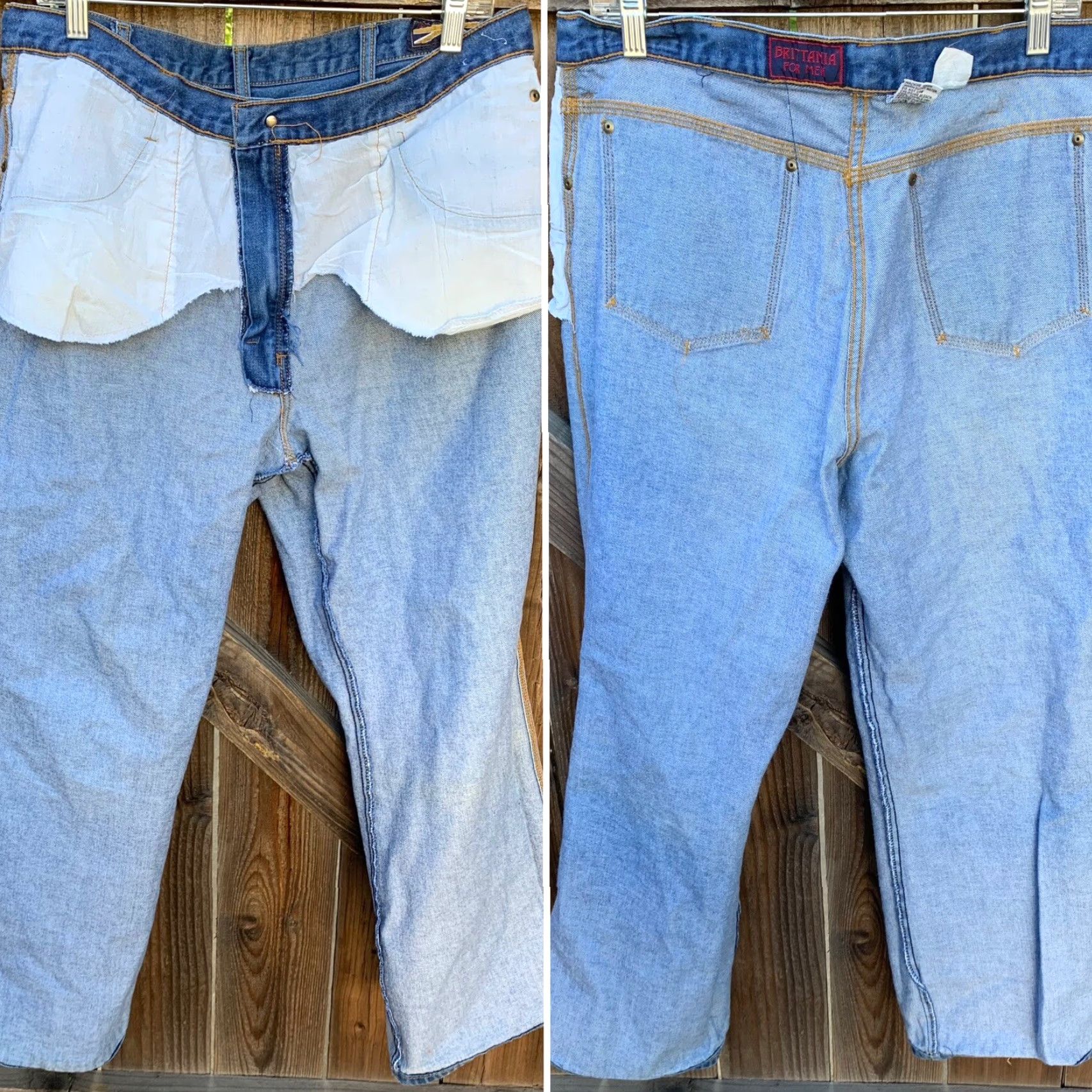 Vintage VINTAGE Brittania Jeans 1970s 1980s Waist 36 Inseam 29 30 Denim Blue Regular 38 Mens Size US 36 / EU 52 - 7 Thumbnail