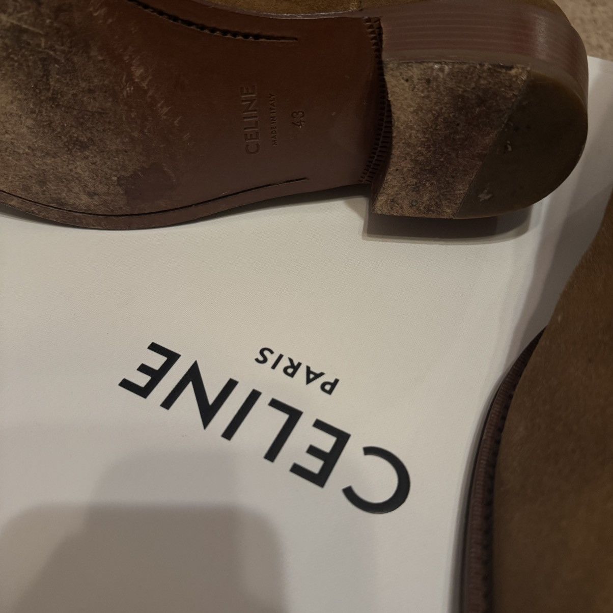 Celine × Hedi Slimane Celine Homme Suede Chelsea Boots Size US 10 / EU 43 - 4 Thumbnail